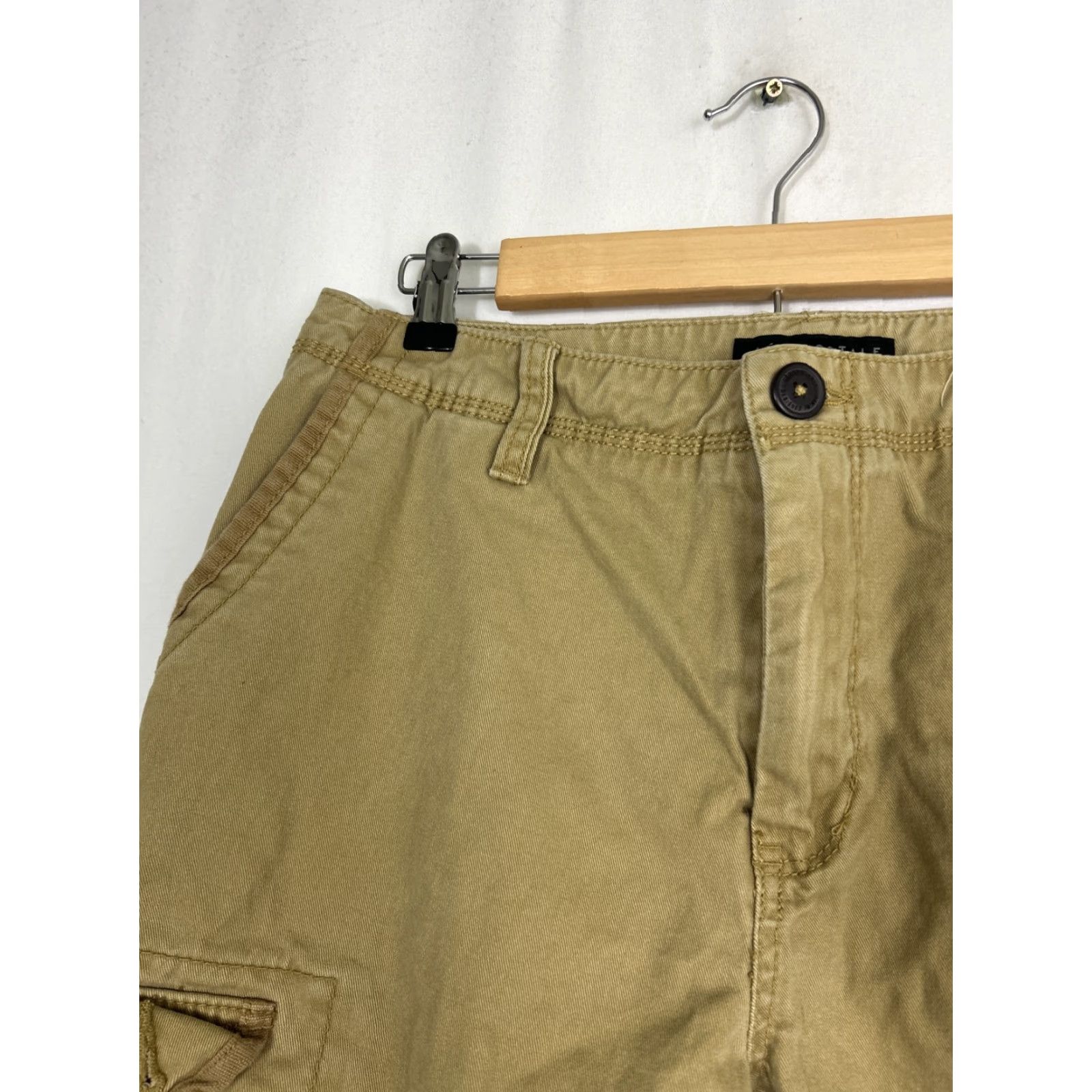 Vintage Aéropostale Cargo Shorts Beige Cotton 32x10 Men Regular Size US 32 / EU 48 - 5 Thumbnail