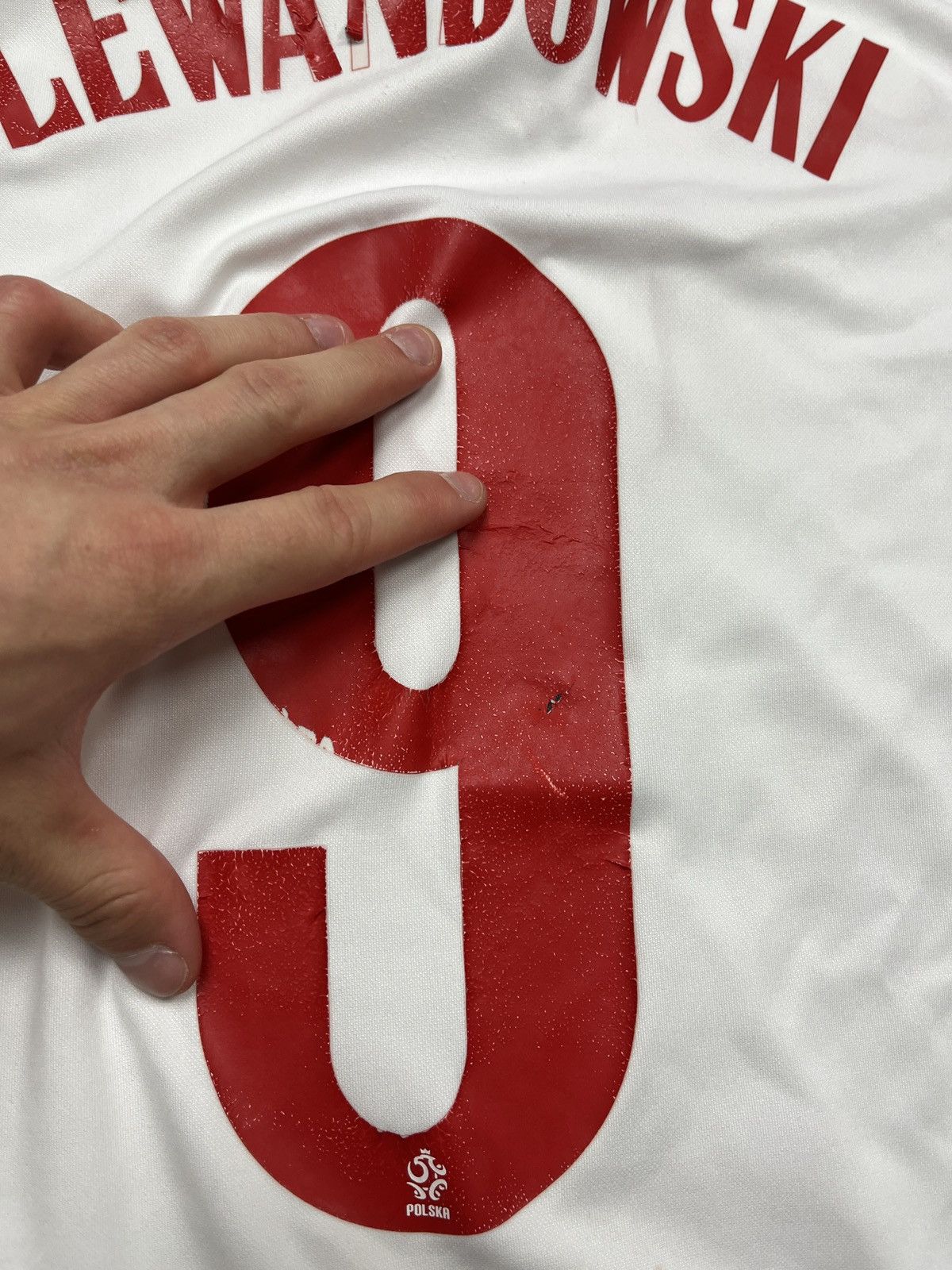 Nike Nike Poland Home Soccer Jersey Lewandowski #9 Euro 2020 Rare Size US L / EU 52-54 / 3 - 19 Thumbnail