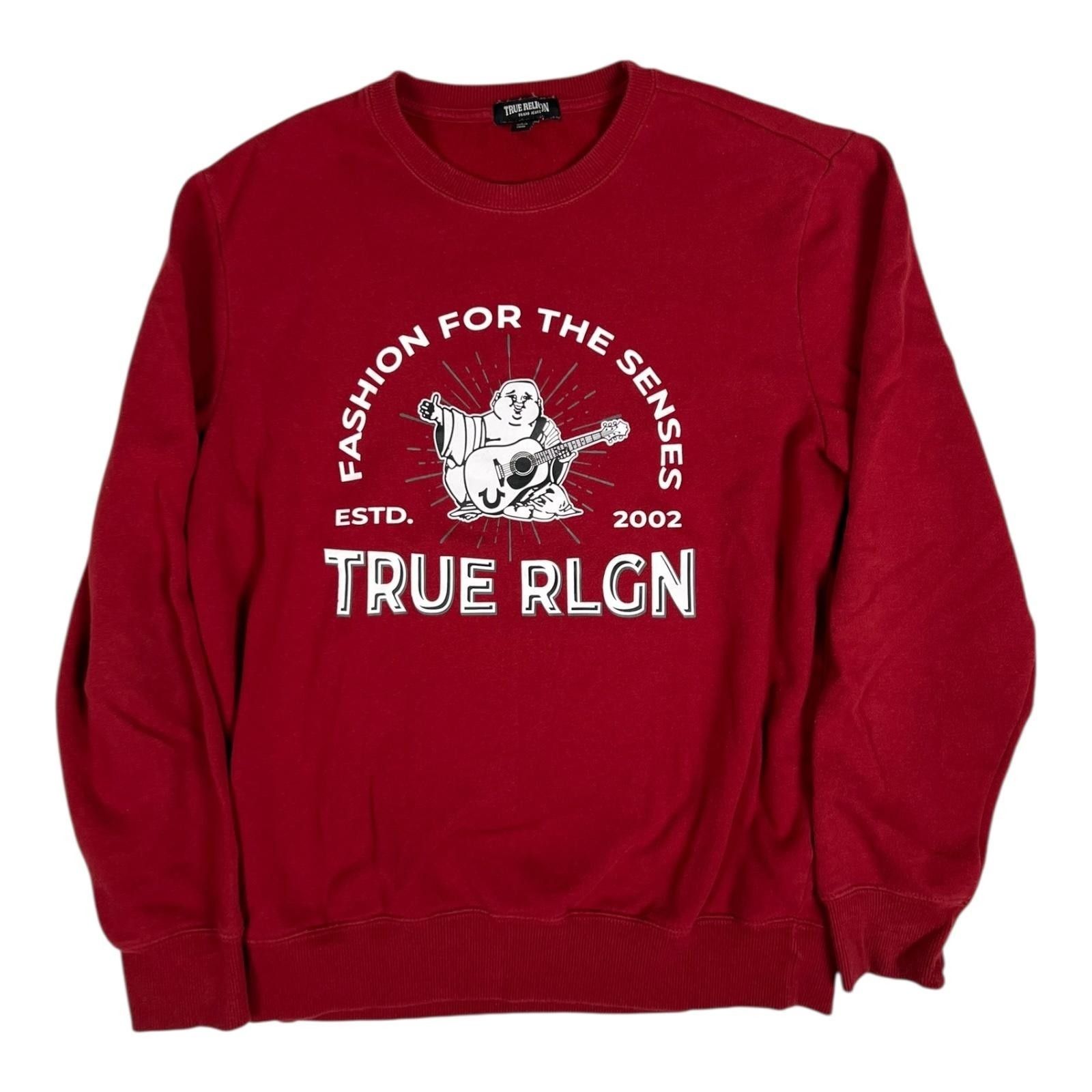 True Religion True Religion Sweatshirt Mens Small Red Buddha Guitar Graphi Size US S / EU 44-46 / 1 - 1 Thumbnail