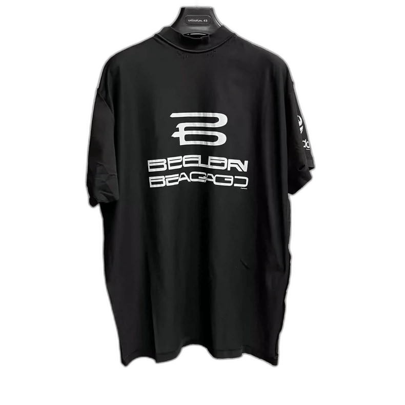 Balenciaga Balenciaga Black Logo Print Short Sleeve T-Shirt Size US S / EU 44-46 / 1 - 1 Thumbnail