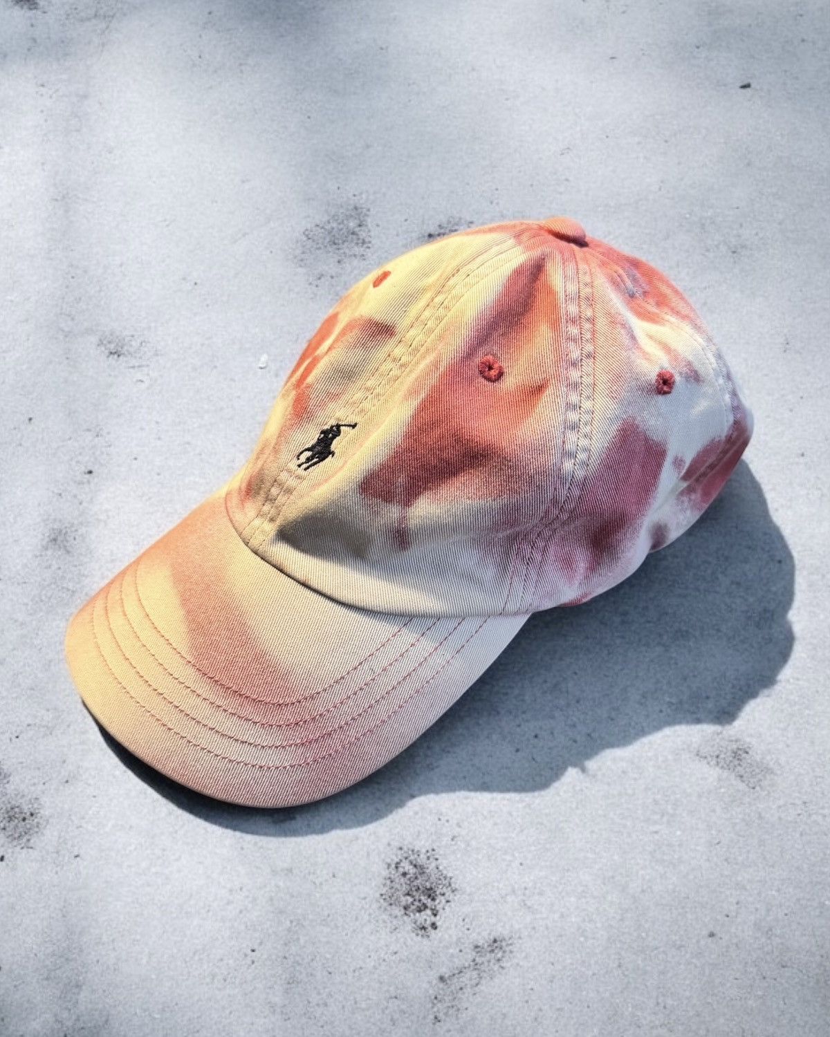 Polo Ralph Lauren × Vintage 90s Polo Ralph Lauren Sunpadding Sun bleached Ball Cap Size ONE SIZE - 2 Thumbnail