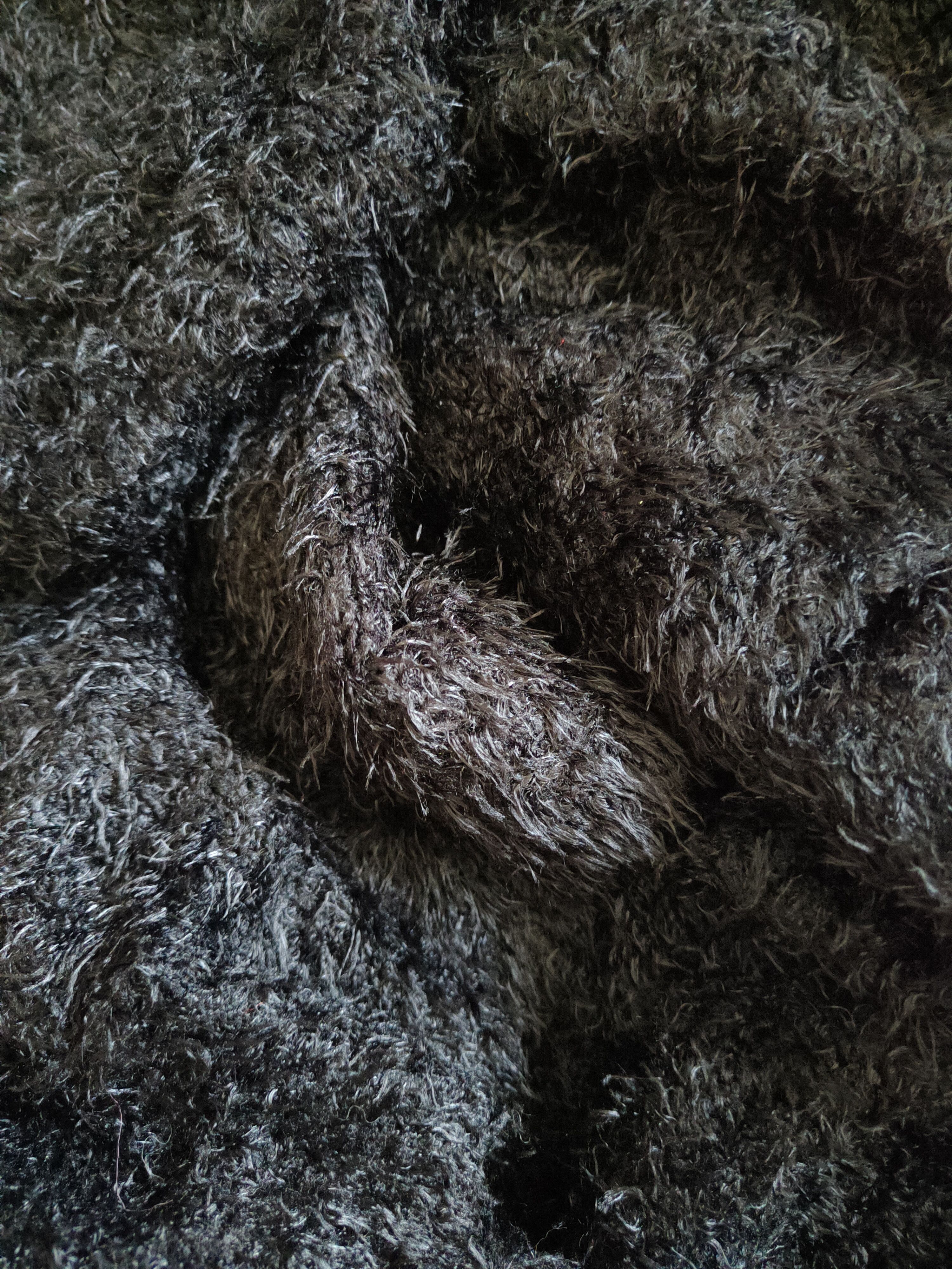 GU × Homespun Knitwear × Japanese Brand GU Black Shag Shaggy Fur Mohair Knitwear #S2189 Size XL / US 12-14 / IT 48-50 - 10 Thumbnail