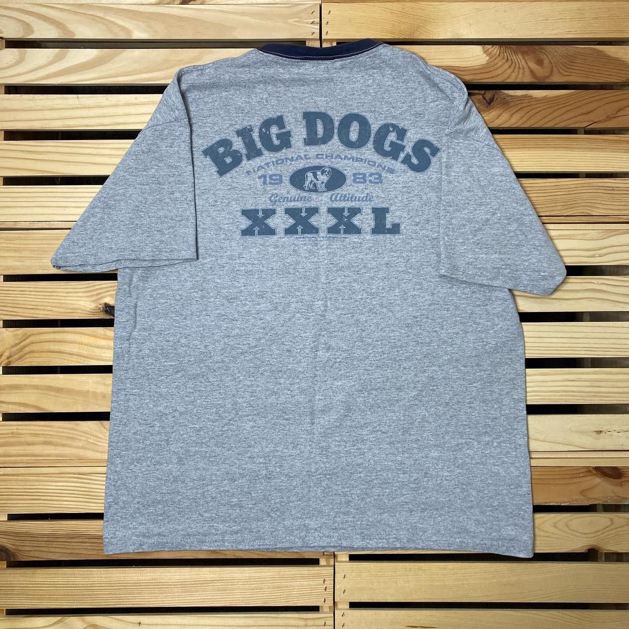 Big Dogs Vintage Big Dogs Gray Ringer Tee Size Large Size US L / EU 52-54 / 3 - 1 Thumbnail