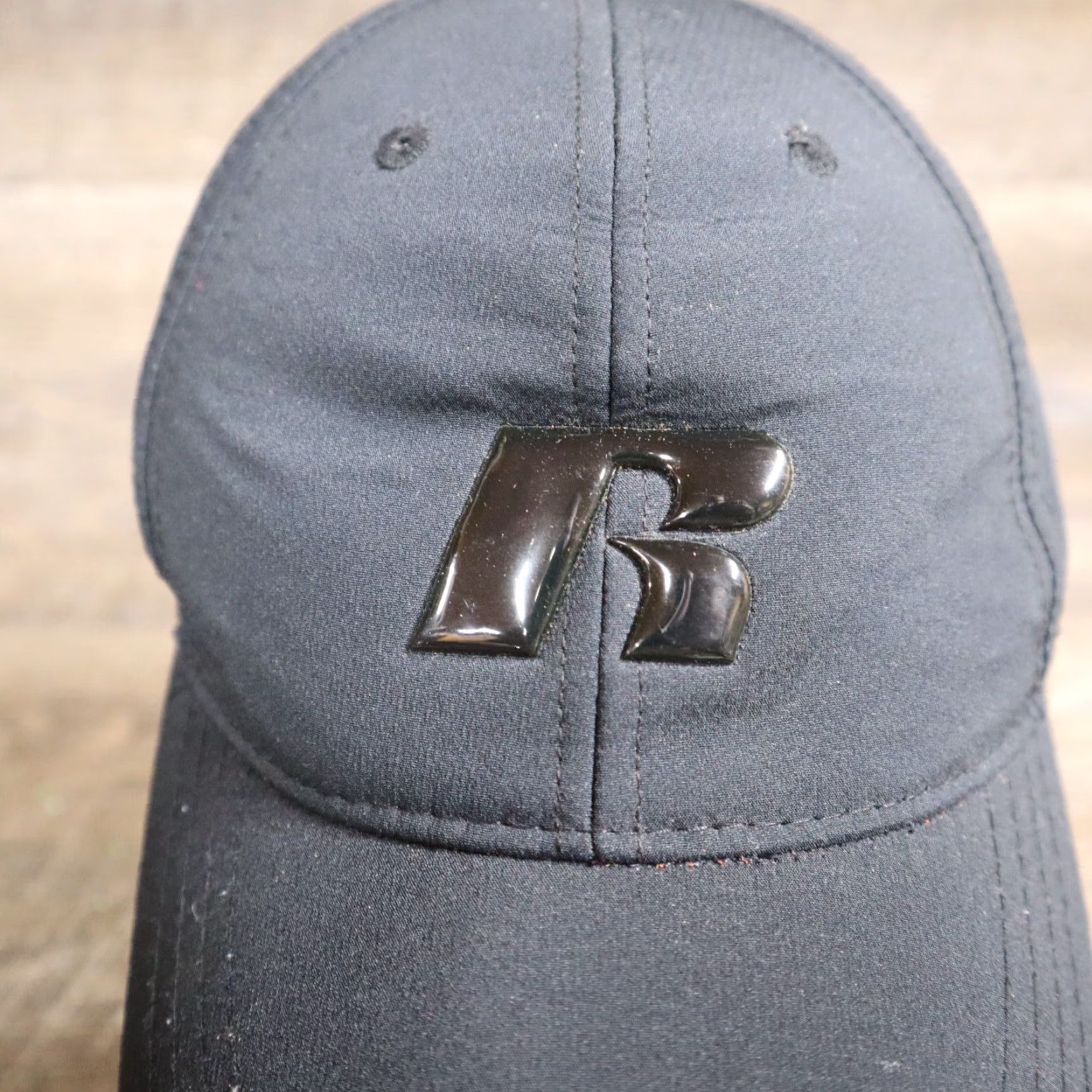 Vintage Russell Hat Baseball Cap Unisex Adults Small Medium Gray Logo Adjustable Lightweight OSFM Strapback (Stitch) Size ONE SIZE - 2 Thumbnail
