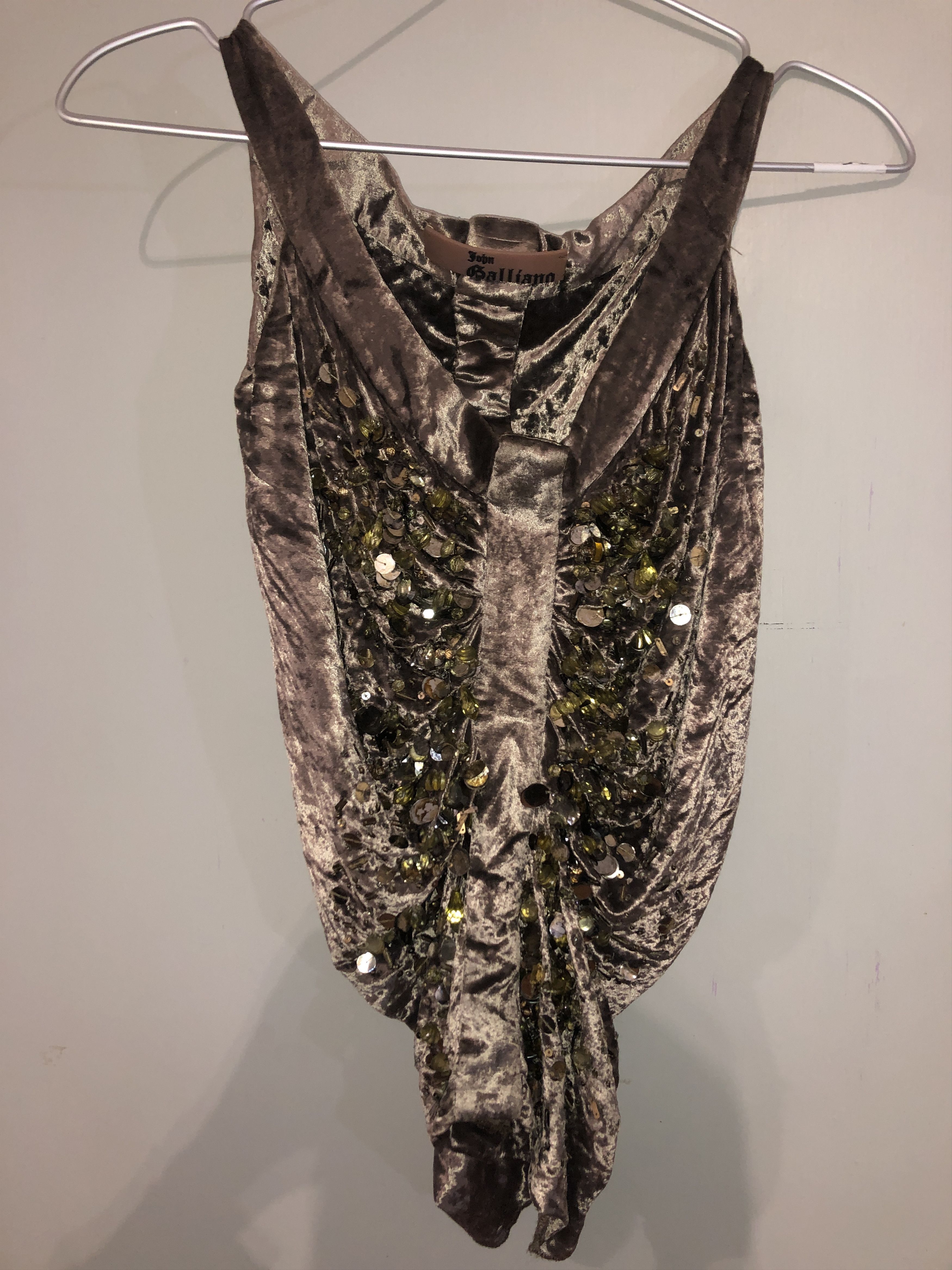 John Galliano Suquined Bronze Top Size M / US 6-8 / IT 42-44 - 18 Thumbnail
