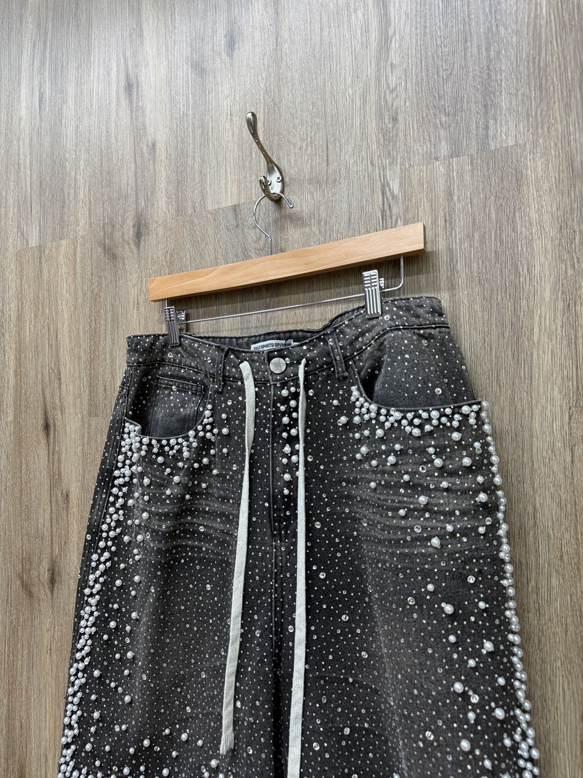 Vale Vale Rhinestone Marble Jorts Size US 30 / EU 46 - 3 Thumbnail