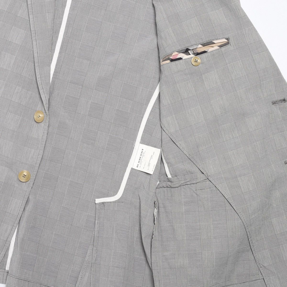 Burberry Burberry Nova Check Gray Light Blazer Jacket Size 44R - 11 Thumbnail