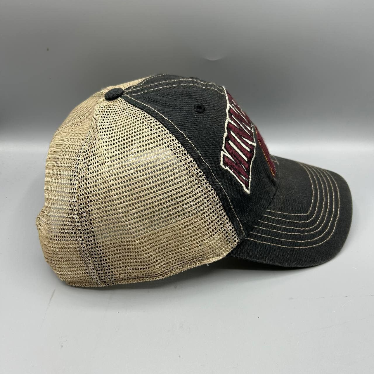 47 Brand Minnesota Golden Gophers Trucker Hat Men Black Snap Back Cap Size ONE SIZE - 4 Thumbnail