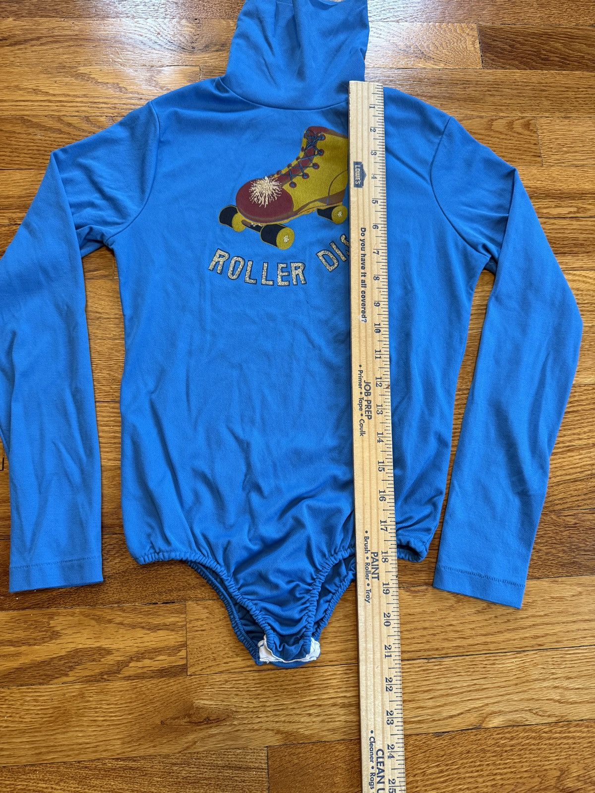 Vintage Roller Disco 70s Bodysuit XXS Long Sleeve Turtle Neck 14x18 Size XXS / US 00 / IT 34 - 7 Thumbnail