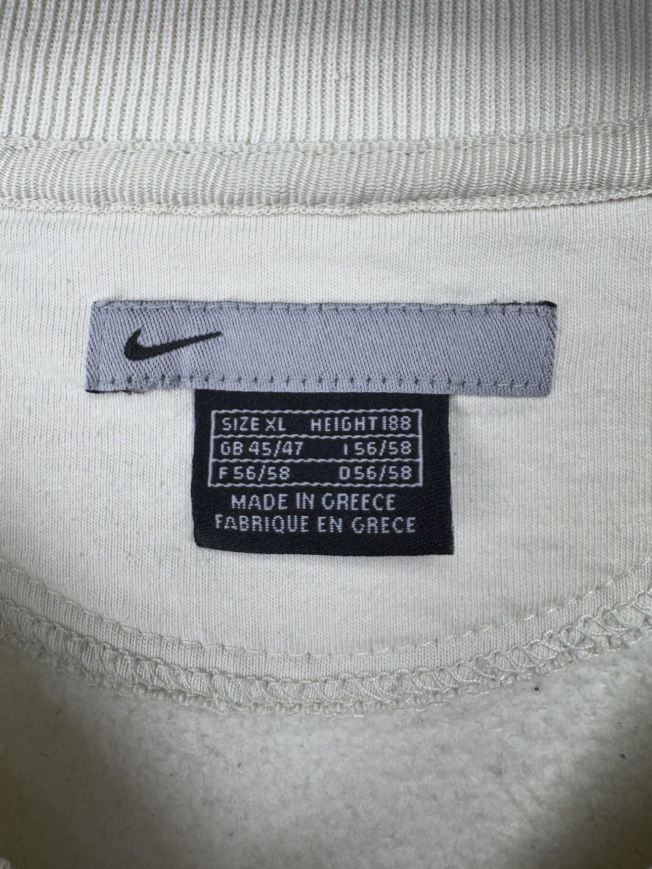 Nike Nike vintage y2k mini swoosh creamy sweatshirt pullover Size US XL / EU 56 / 4 - 9 Thumbnail