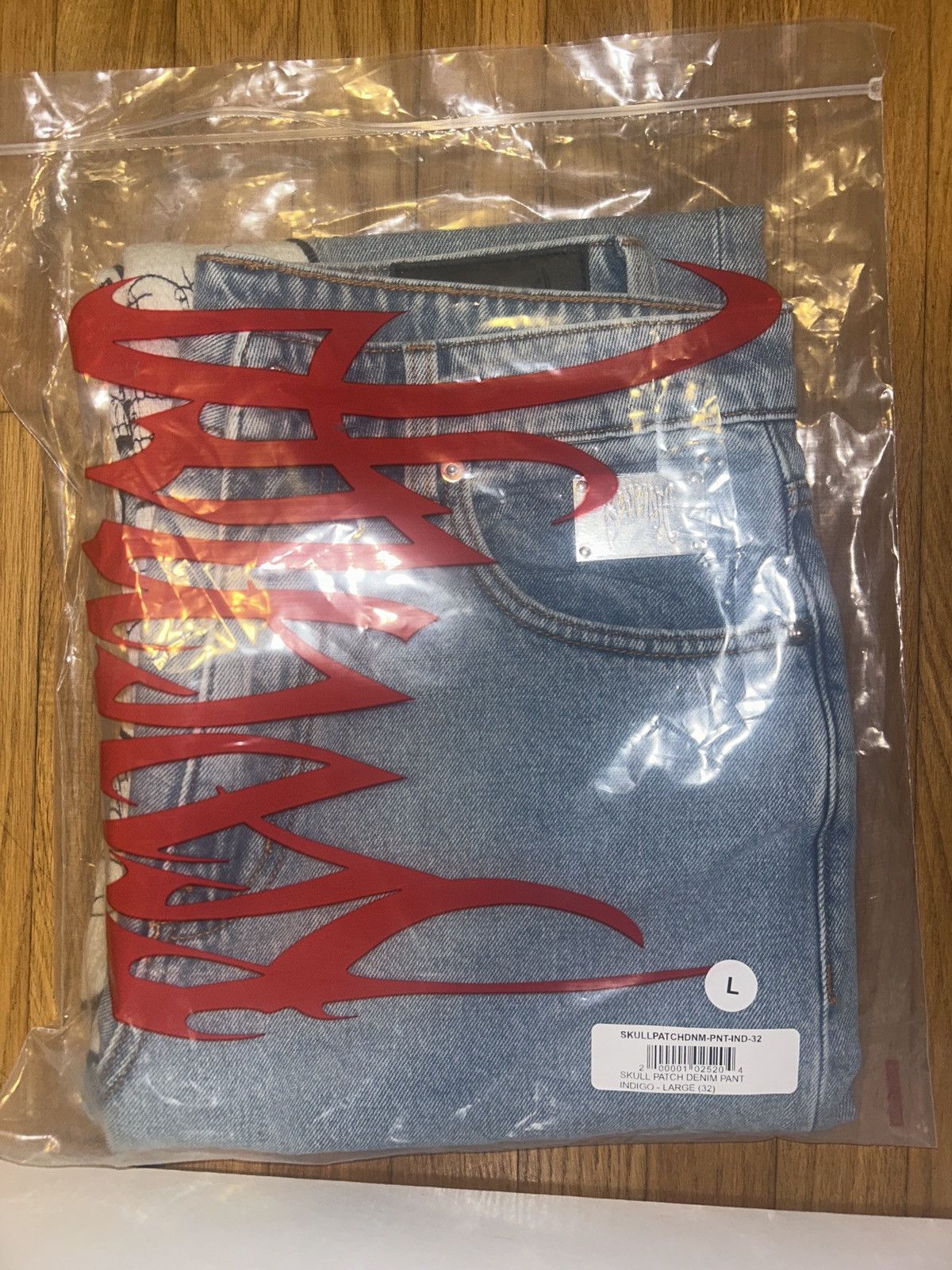 Revenge Skull Patch Denim Pants Size US 32 / EU 48 - 2 Thumbnail
