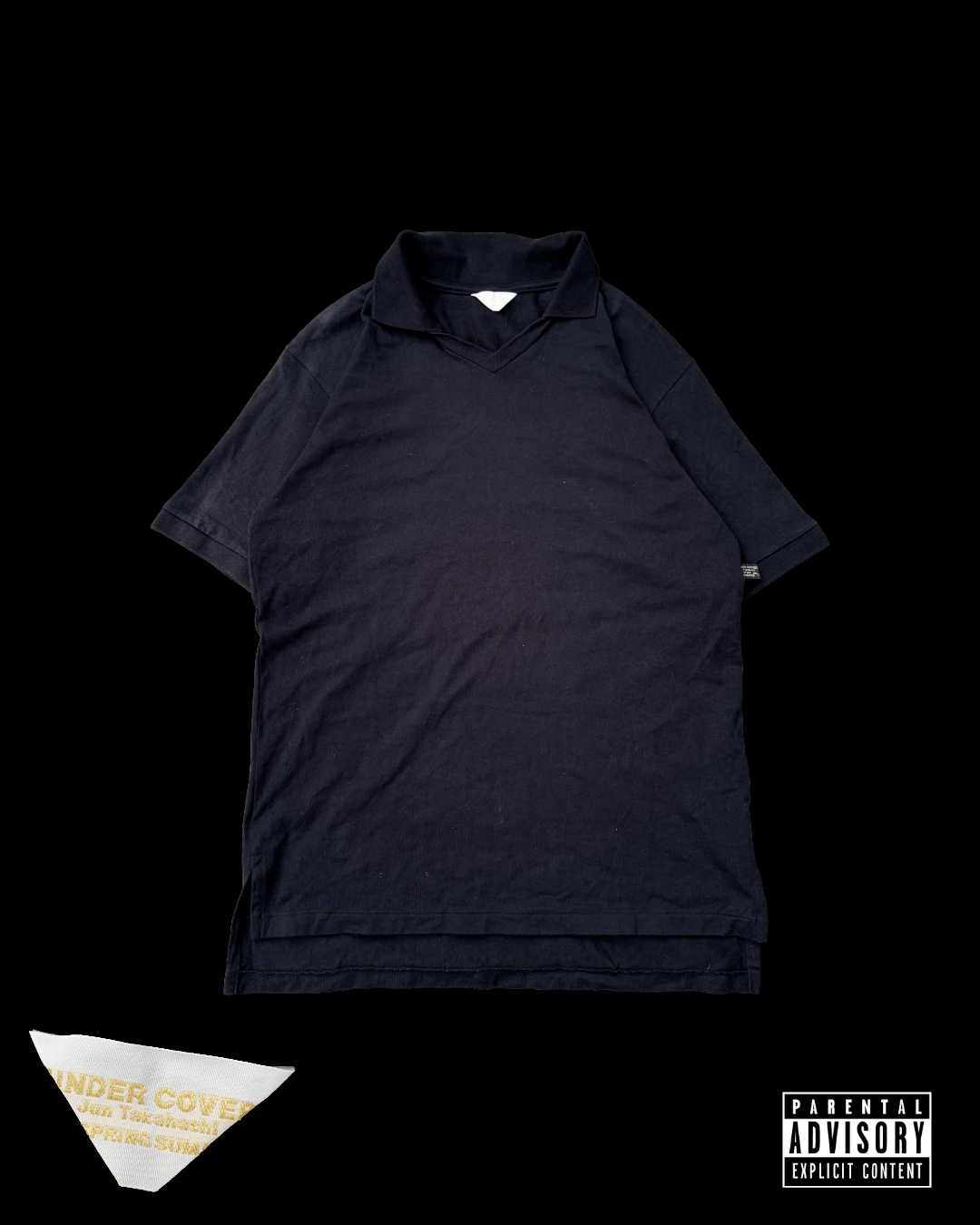 Undercover UNDERCOVER | SS98 "Che Guevara" Archive V-Neck Polo Black Size US M / EU 48-50 / 2 - 1 Thumbnail