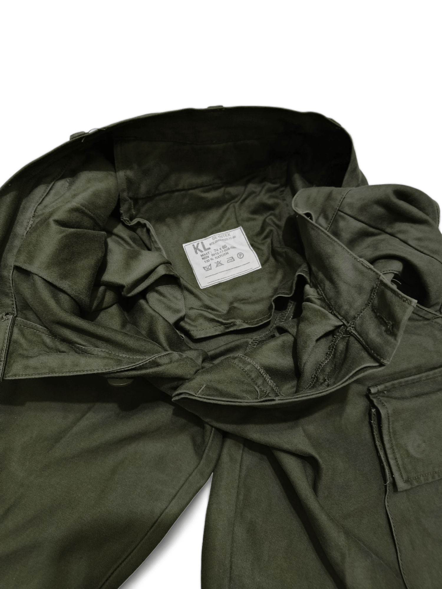 Vintage Vintage Dutch Army Military Cargo Pocket Cotton Pants Size US 31 - 8 Thumbnail
