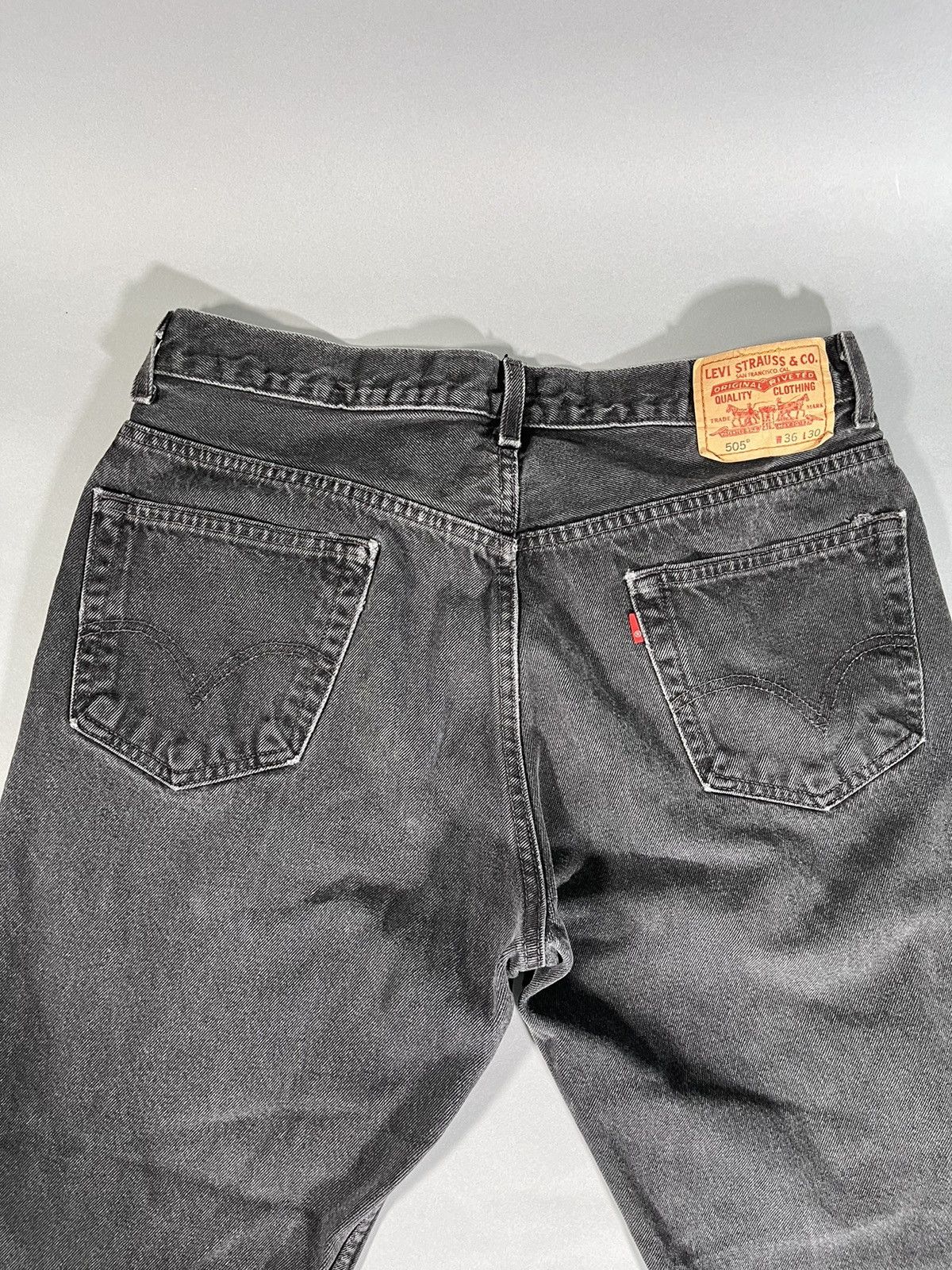 Levi's Y2K Faded Black Baggy Levi’s 505 Jeans Size US 36 / EU 52 - 6 Thumbnail