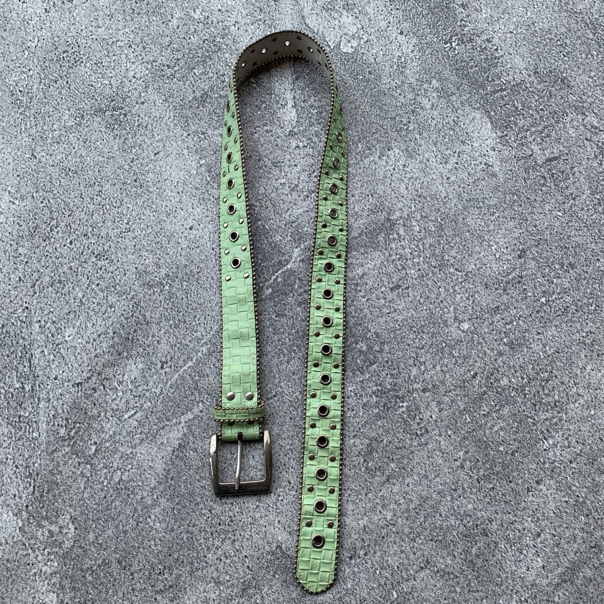 Japanese Brand Vintage Y2k Studded Belt Christian edrei Size ONE SIZE - 3 Thumbnail