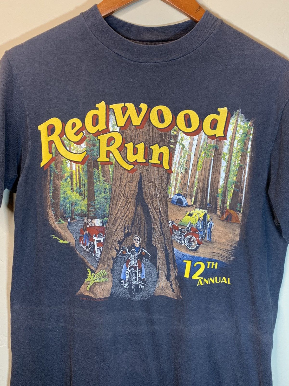 Harley Davidson × Vintage *RARE* Vintage 80’s Harley Davidson Redwood Run Biker Shirt Size US M / EU 48-50 / 2 - 3 Thumbnail