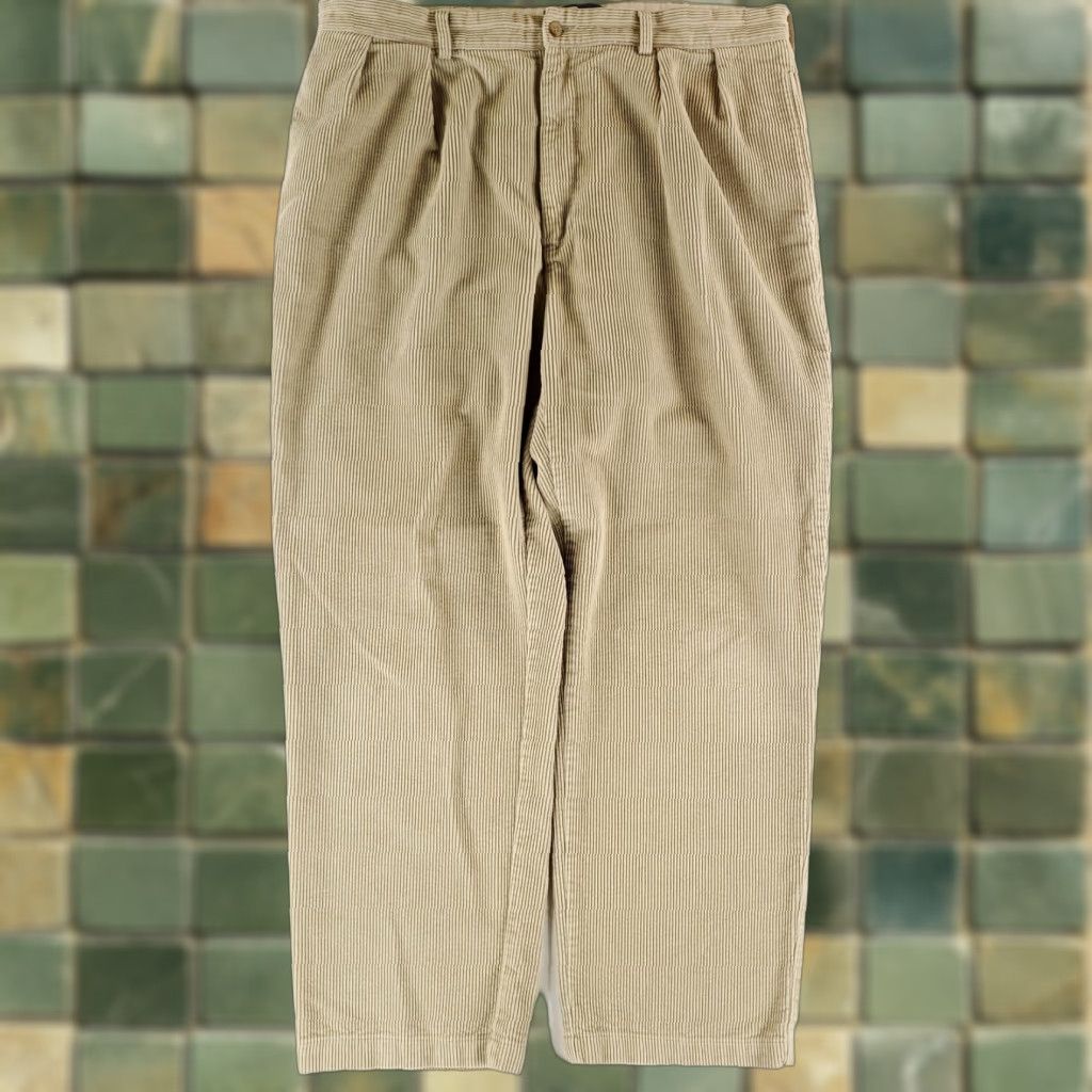 Polo Ralph Lauren Polo Ralph Lauren Corduroy Baggy Andrew Pant Beige Mens 40x32 40x31 Actual Beige Mens Baggy Corduroy Pant Size US L / EU 52-54 / 3 - 1 Thumbnail