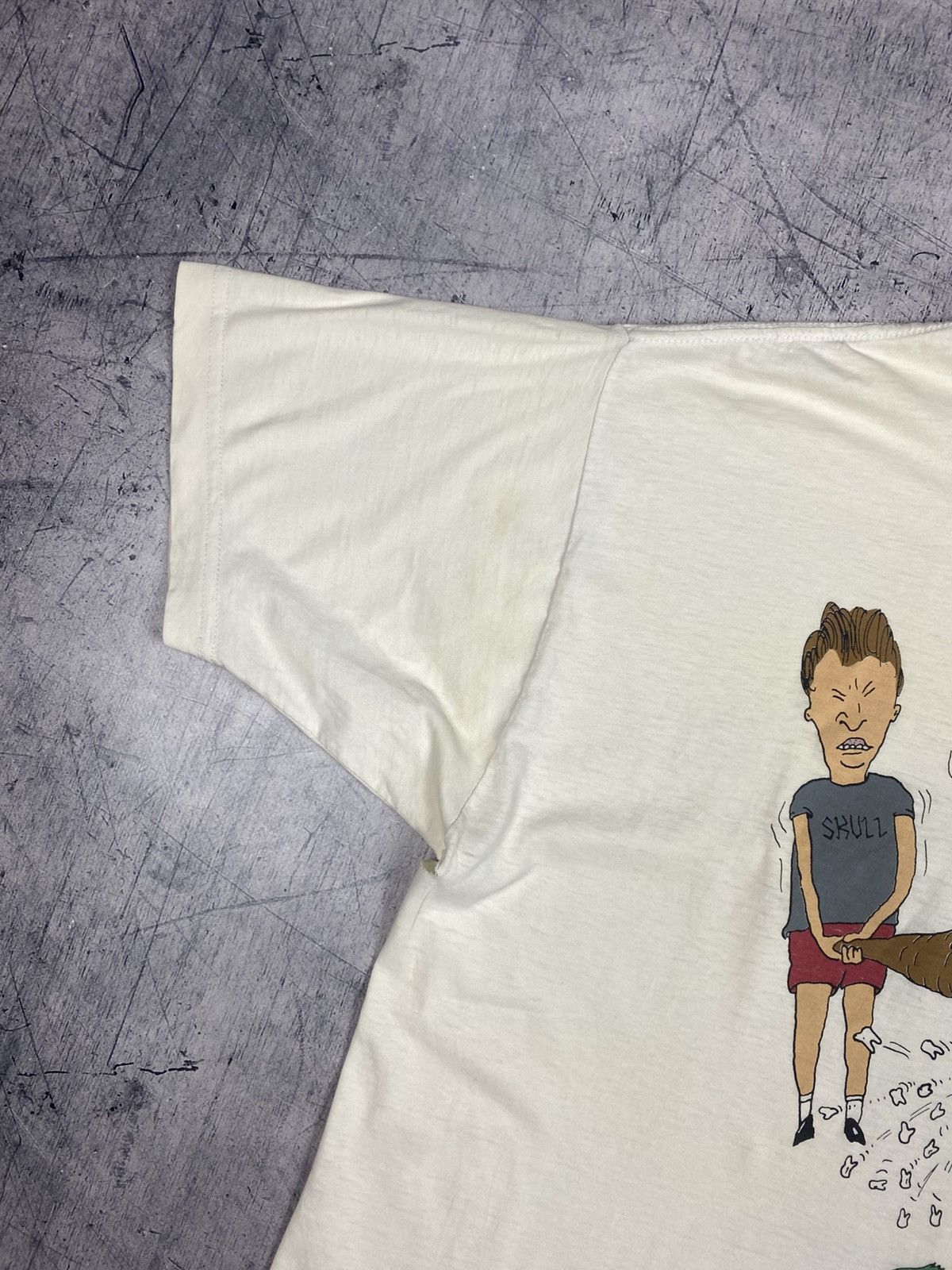 Mtv Vintage 1994 Beavis and Butt-Head Heavy Distressed Tee MTV Size US L / EU 52-54 / 3 - 4 Thumbnail