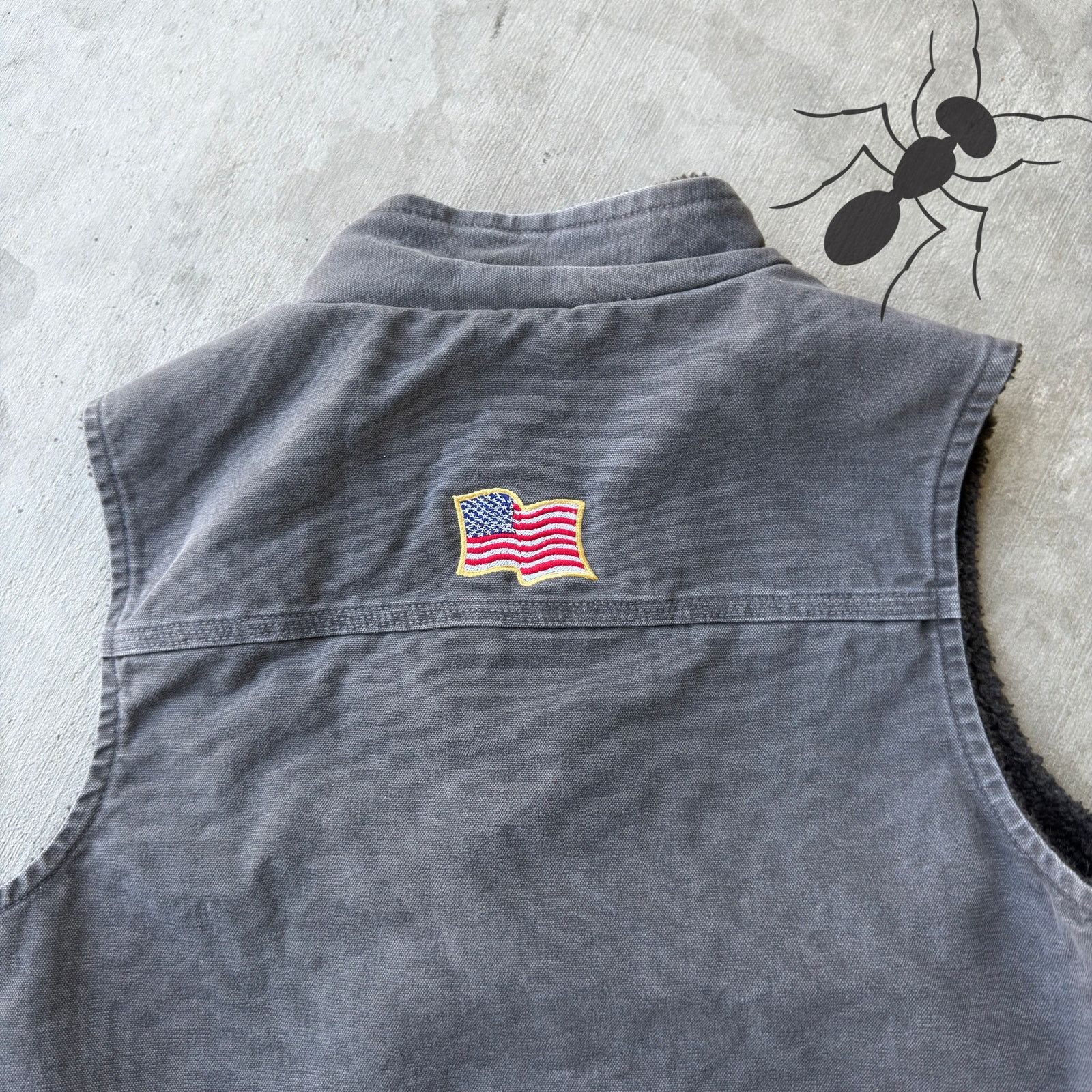Carhartt × Vintage Carhartt V33 GVL gray work wear vest Size US M / EU 48-50 / 2 - 4 Thumbnail