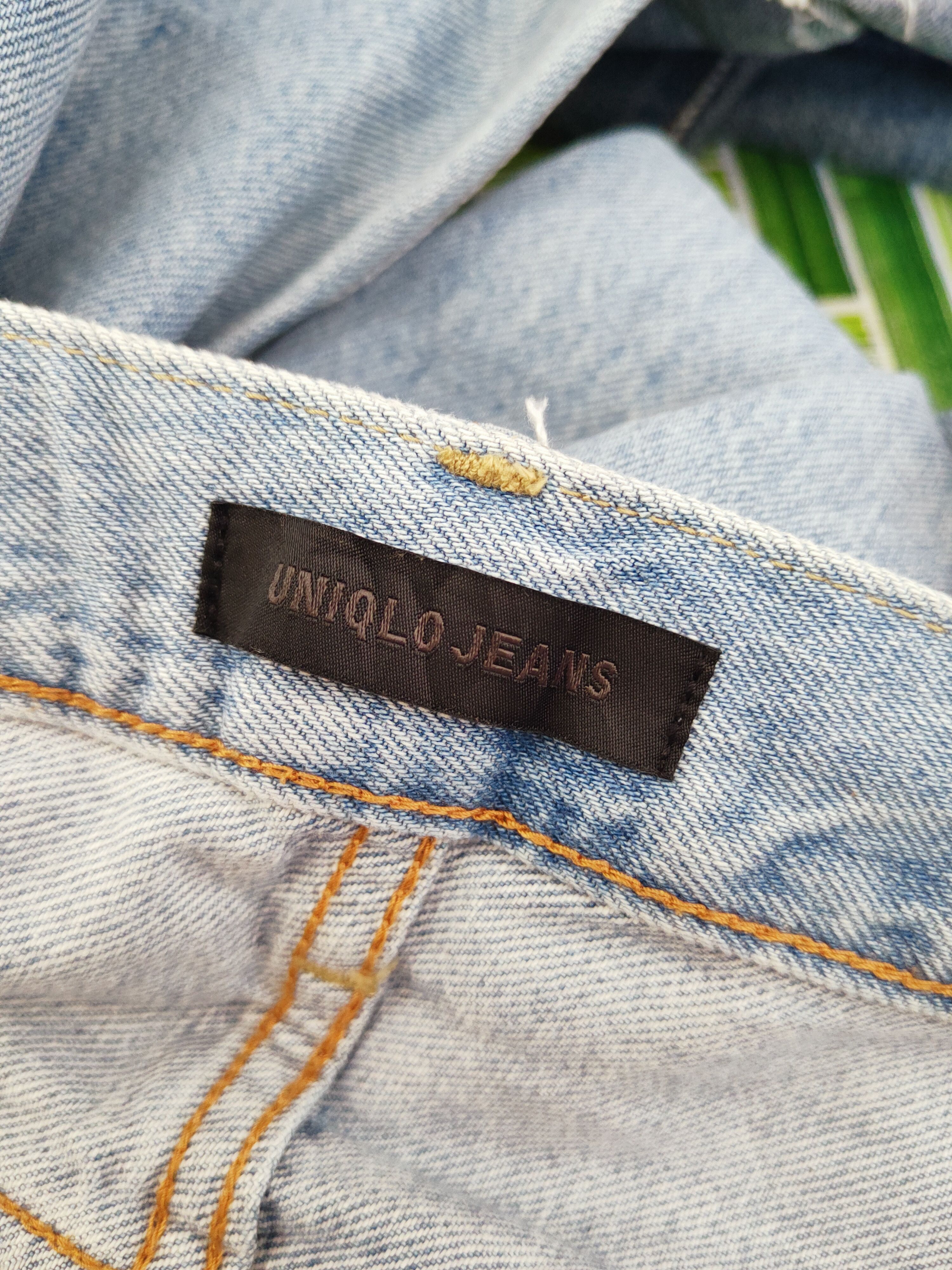 Japanese Brand Uniqlo Blue Distressed Ripped Jeans #S2657 Size US 38 / EU 54 - 16 Thumbnail