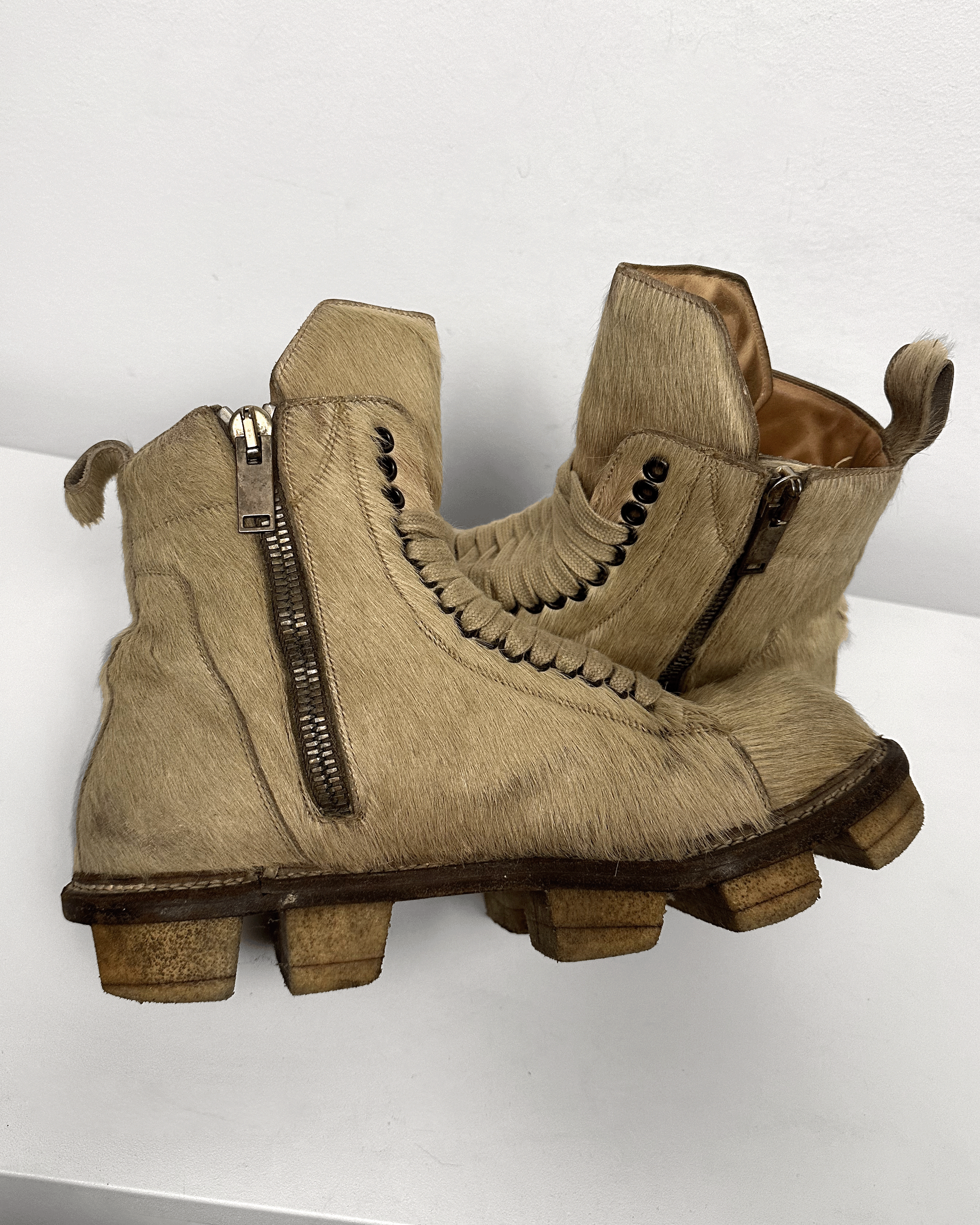 Rick Owens Rick Owens Ponyhair Megatooth Boots Size US 8.5 / EU 41-42 - 7 Thumbnail