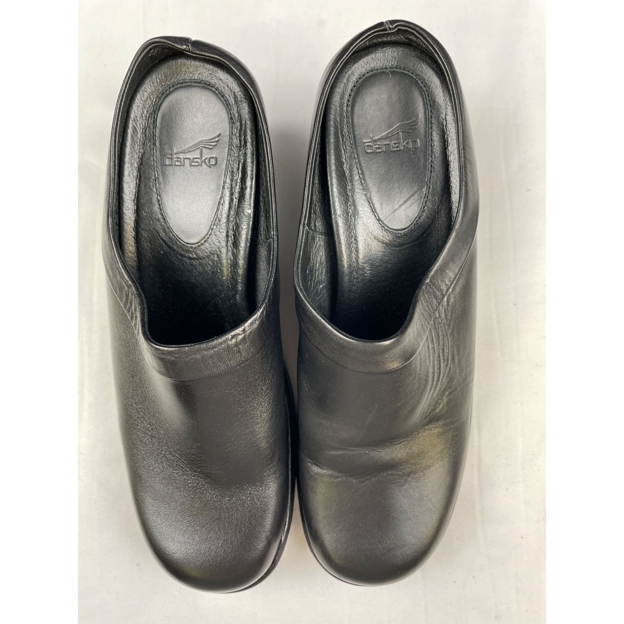 Dansko Dansko Women's Black Leather Clogs/ Shoes/ Slip On Size 41-9 Size US 9.5 / IT 39.5 - 3 Thumbnail