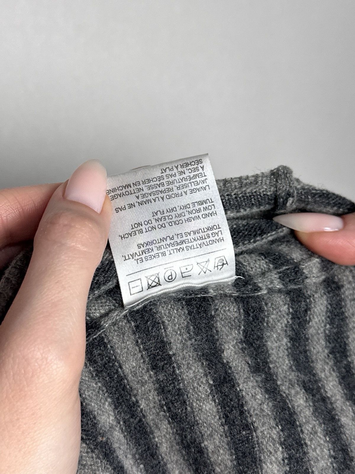 Acne Studios Acne Cerbourg AW11 Elbow Padded Stripped Wool Sweater Size US XL / EU 56 / 4 - 8 Thumbnail