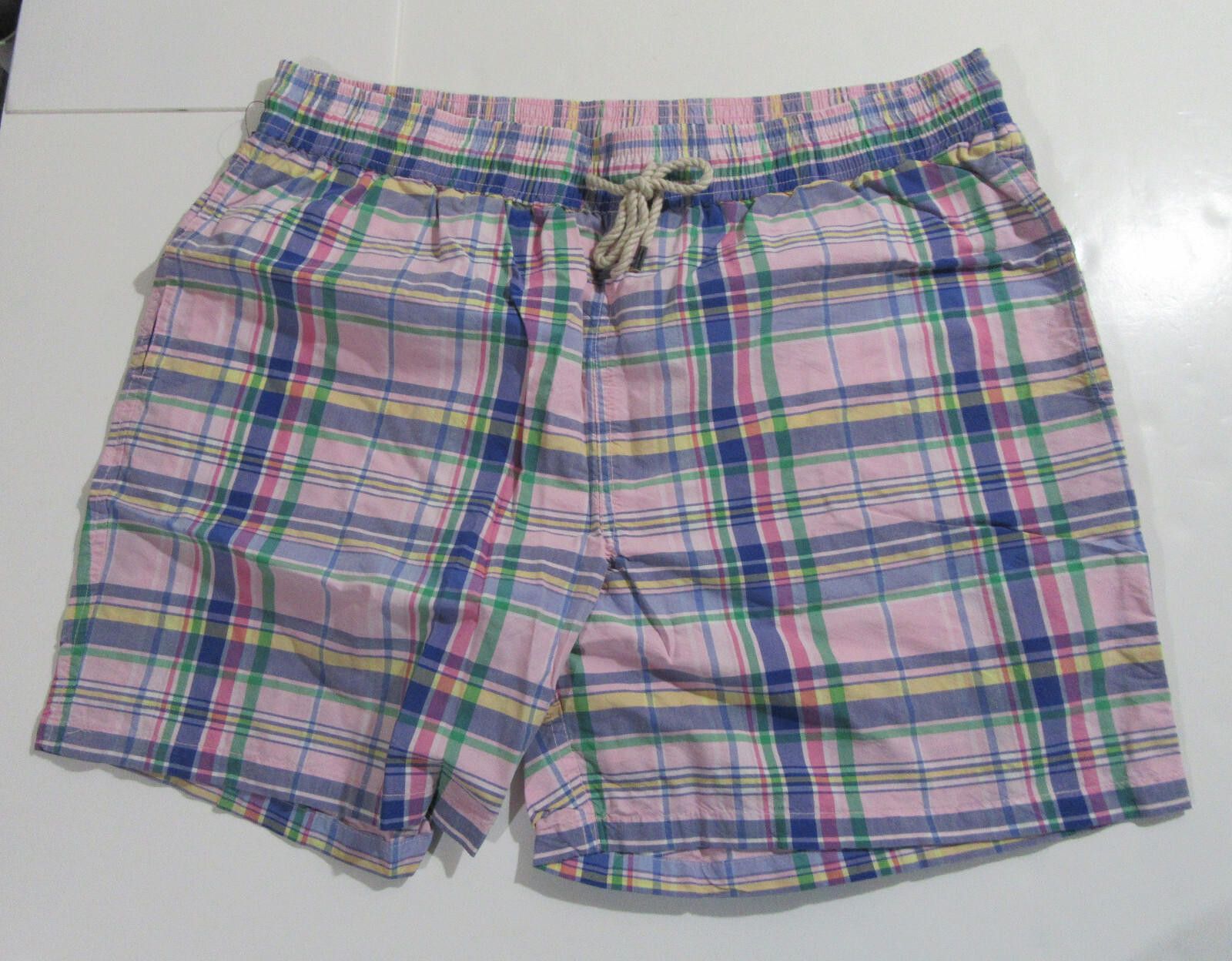 Polo Ralph Lauren Polo Ralph Lauren Mens Swim Trunks Pink Plaid Size XL NWT Size US 36 / EU 52 - 1 Thumbnail