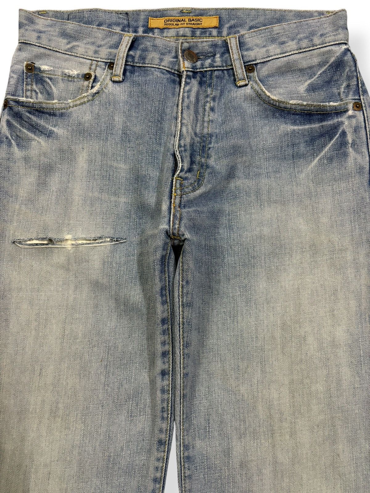 Undercover × Uniqlo Vintage Uniqlo S002 Straight Leg Distressed Grunge Jeans Size US 29 - 3 Thumbnail