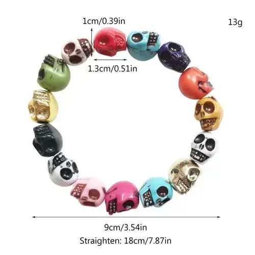 Jewelry Skulls 💀 Bracelet Size ONE SIZE - 4 Thumbnail