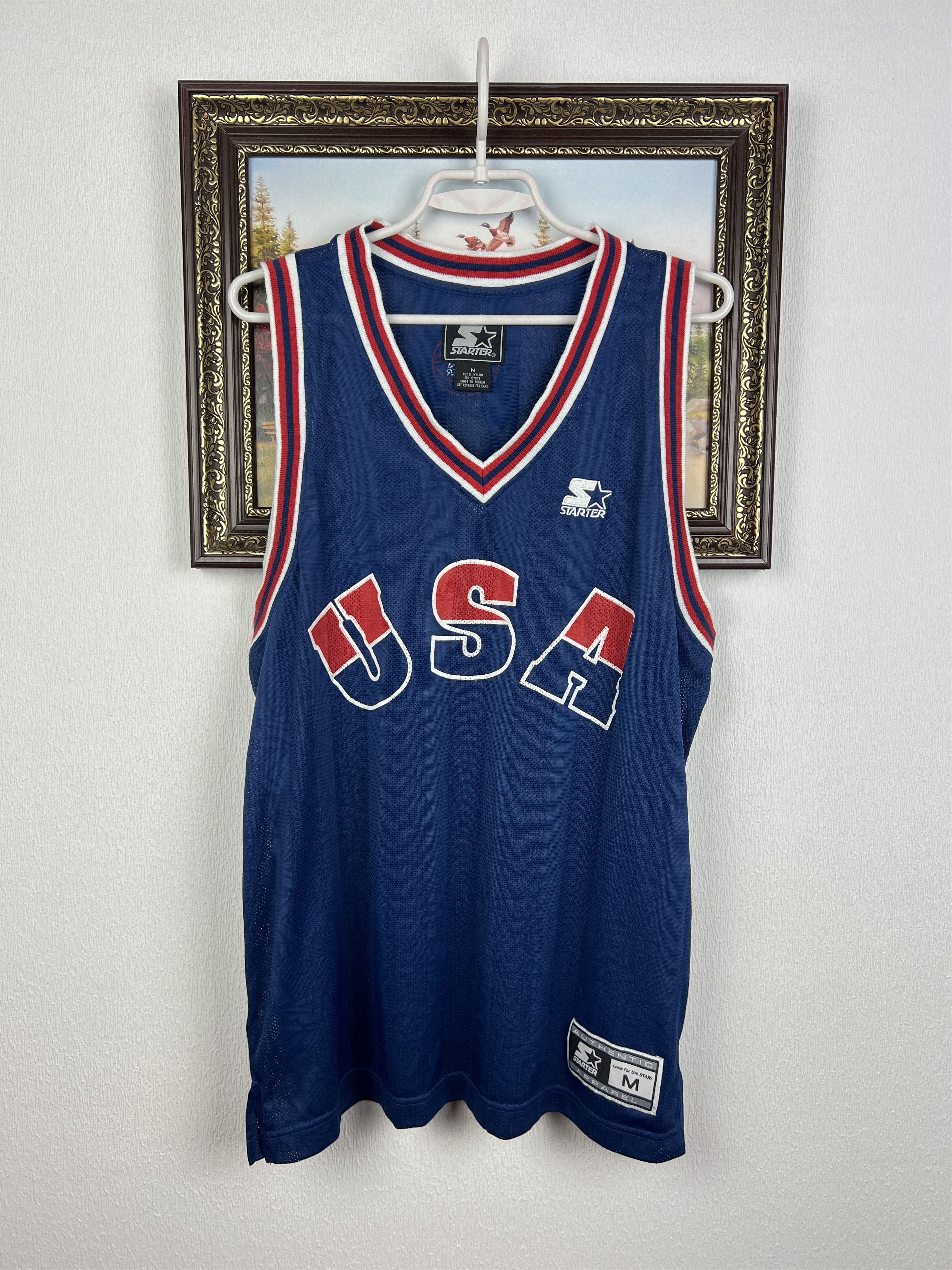 Starter Vintage 90's USA Olympics Team Basketball Jersey Shirt Size US M / EU 48-50 / 2 - 1 Thumbnail