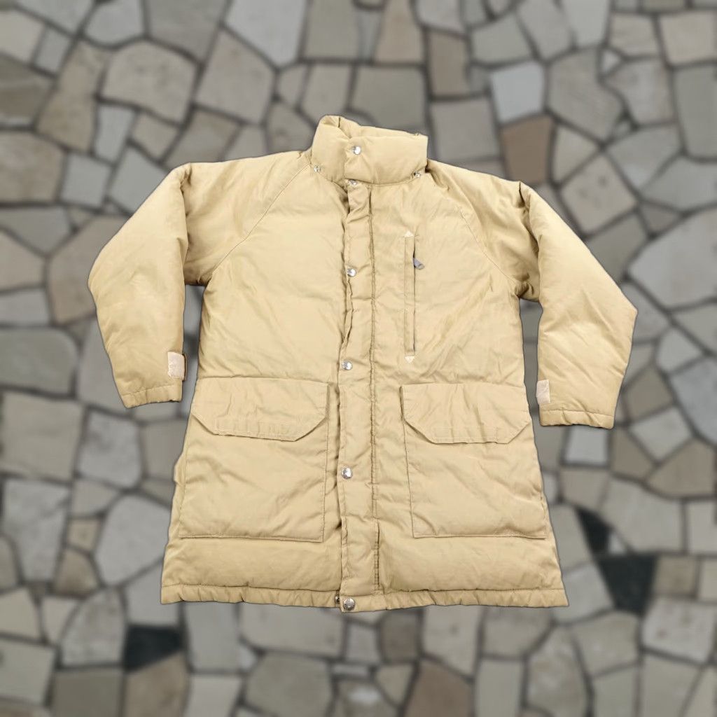 VINTAGE The North Face Jacket Mens XS Beige Down Parka Puffer Ski Winter Coat 70s