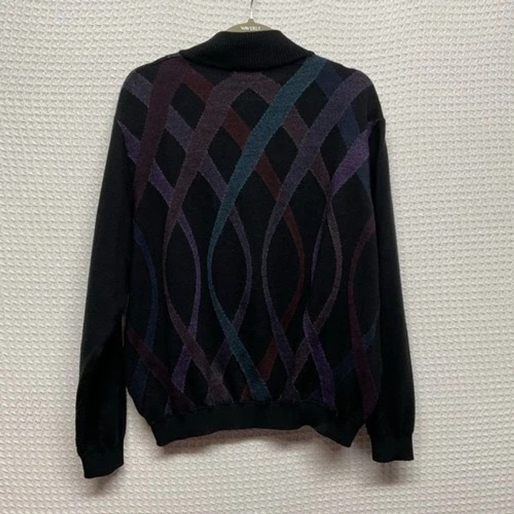 St. Croix VTG 80s St. Croix Geometric 1/2 Zip CrewNeck Sweater Men XL Size US XL / EU 56 / 4 - 6 Thumbnail