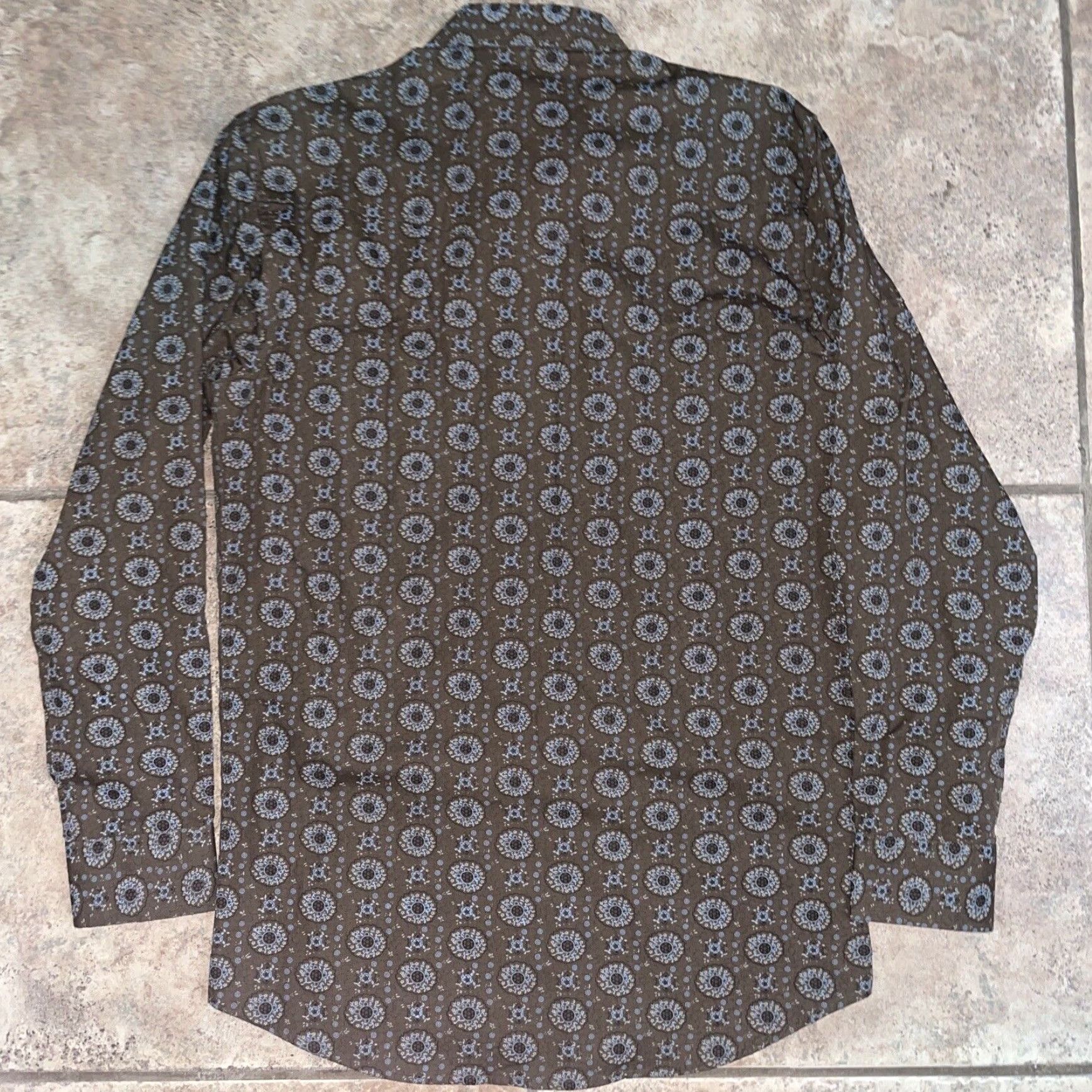 Vintage Cowboy Legend Brown Long Sleeve Snap Button Shirt Mens Medium Size US M / EU 48-50 / 2 - 4 Thumbnail