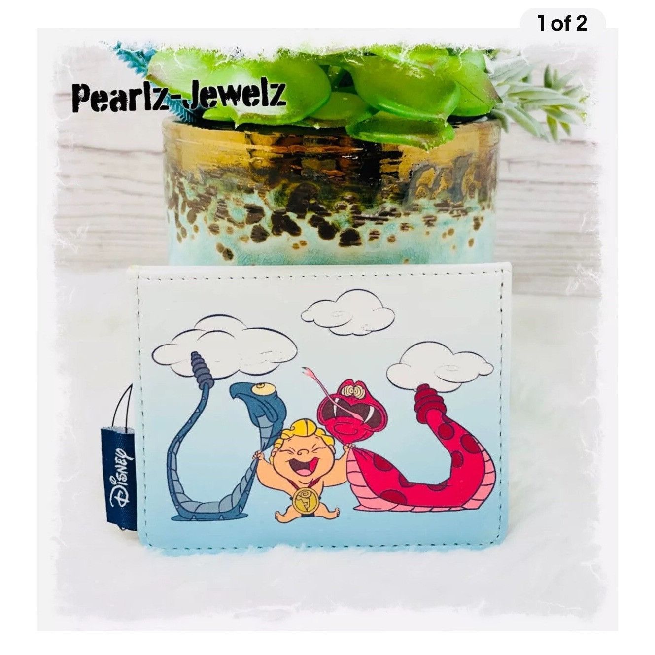 Disney Loungefly Disney Hercules Pain & Panic Cardholder - BoxLunch Size ONE SIZE - 1 Thumbnail