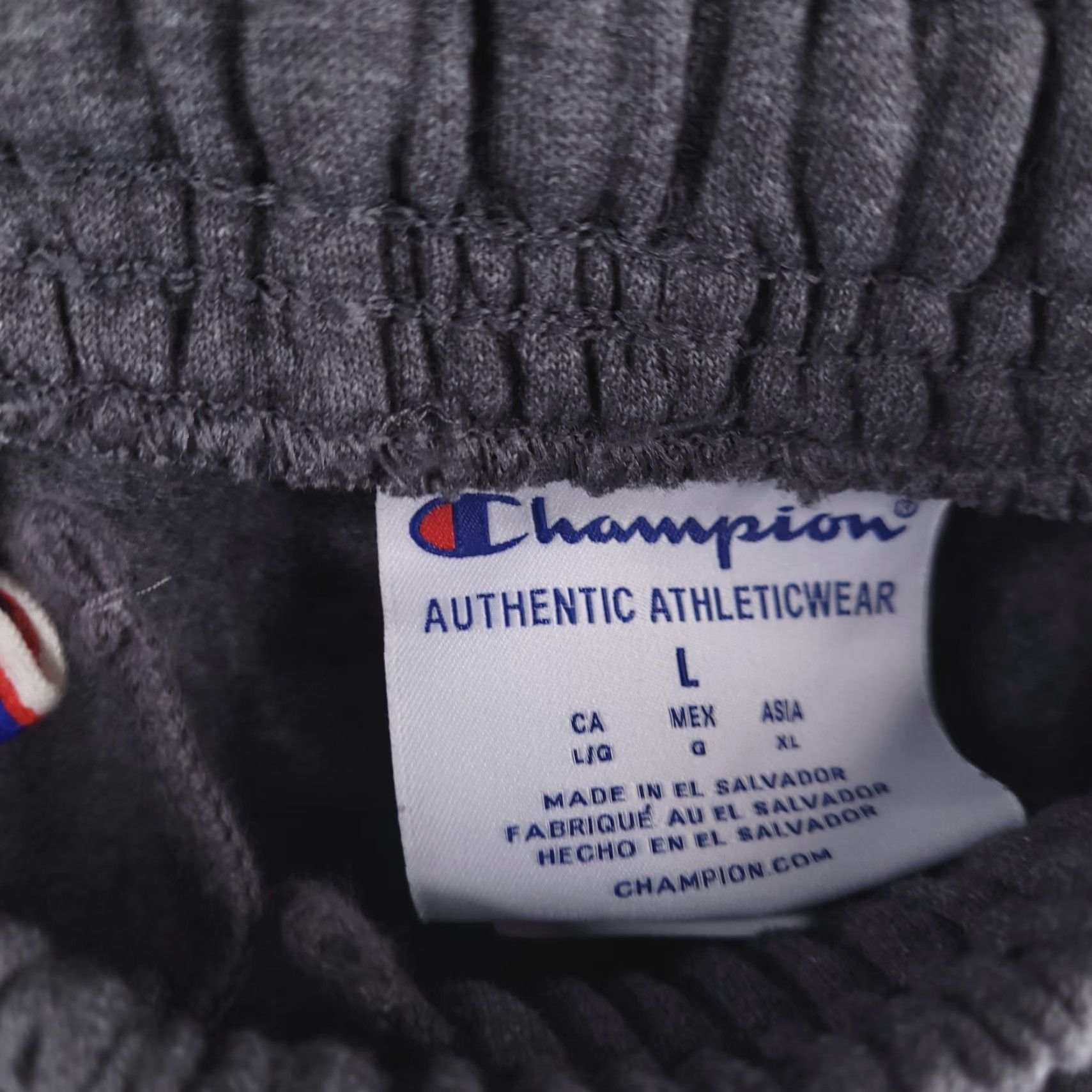 Champion Champion Sweatpants Mens Large Cotton Gray Relaxed Straight Size US 33 - 3 Thumbnail