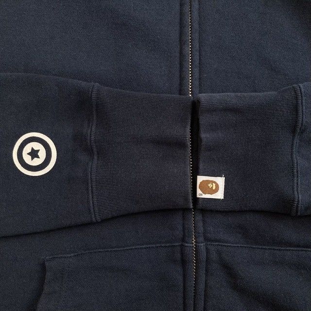 Bape BAPE Blue Camo x Navy shark full zip hoodie a bathing ape Size US M / EU 48-50 / 2 - 7 Thumbnail