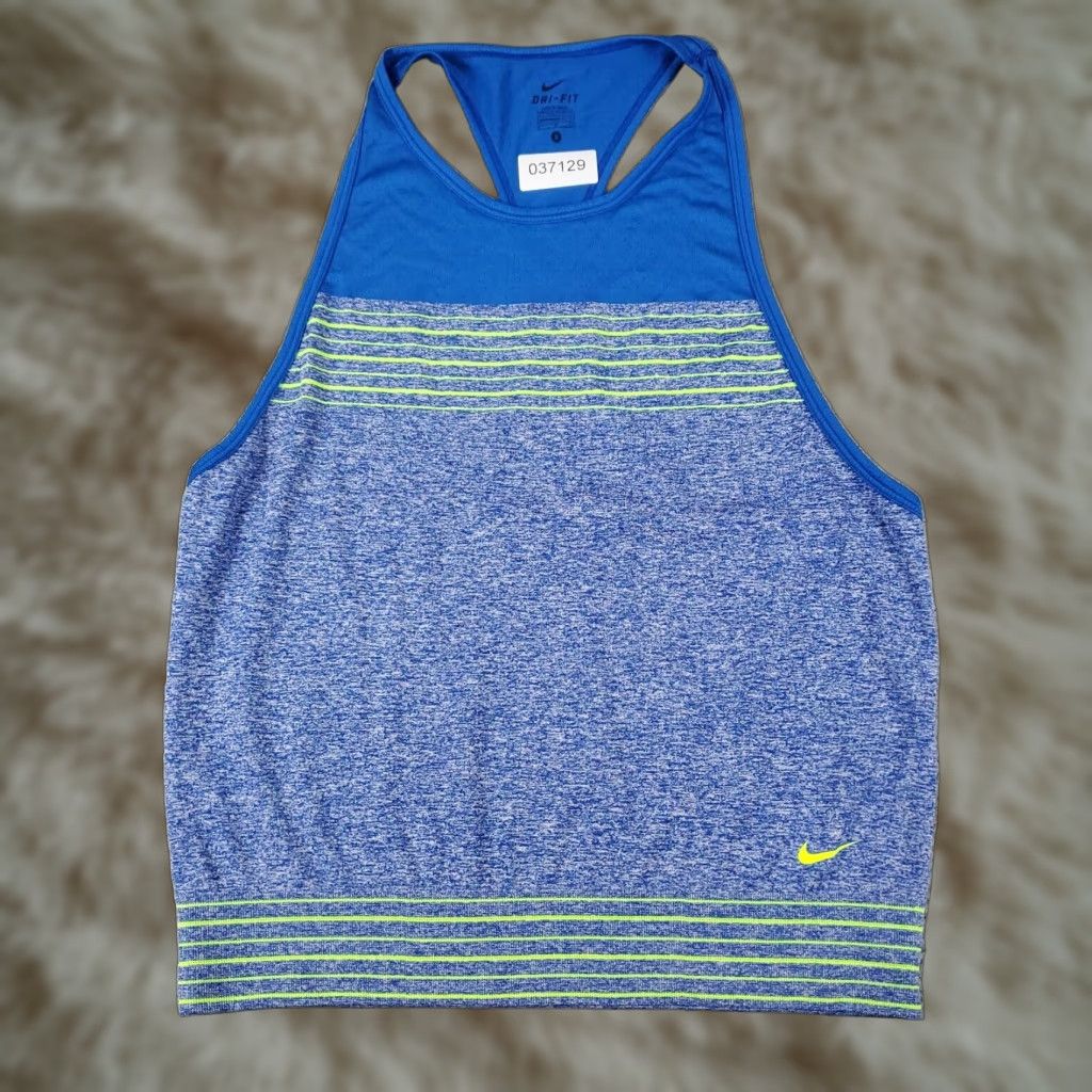 Nike Nike Tank Top Womens Small Blue Swoosh Active Running Training Size S / US 4 / IT 40 - 1 Thumbnail