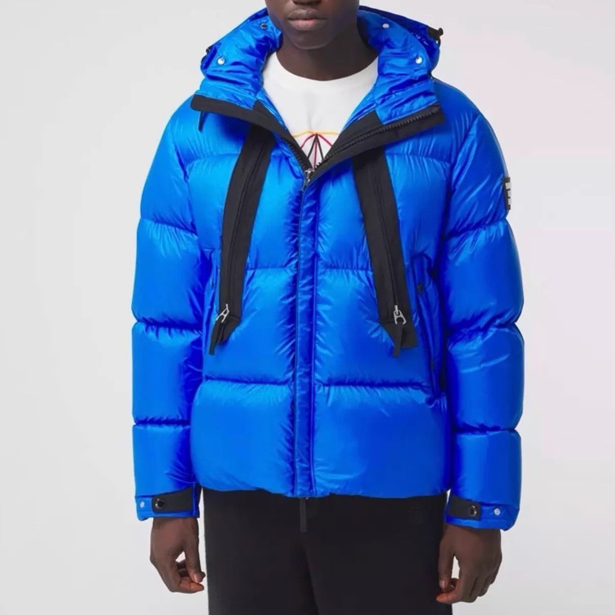 Burberry Blue Hooded Puffer Jacket XXL Size US XXL / EU 58 / 5 - 8 Thumbnail