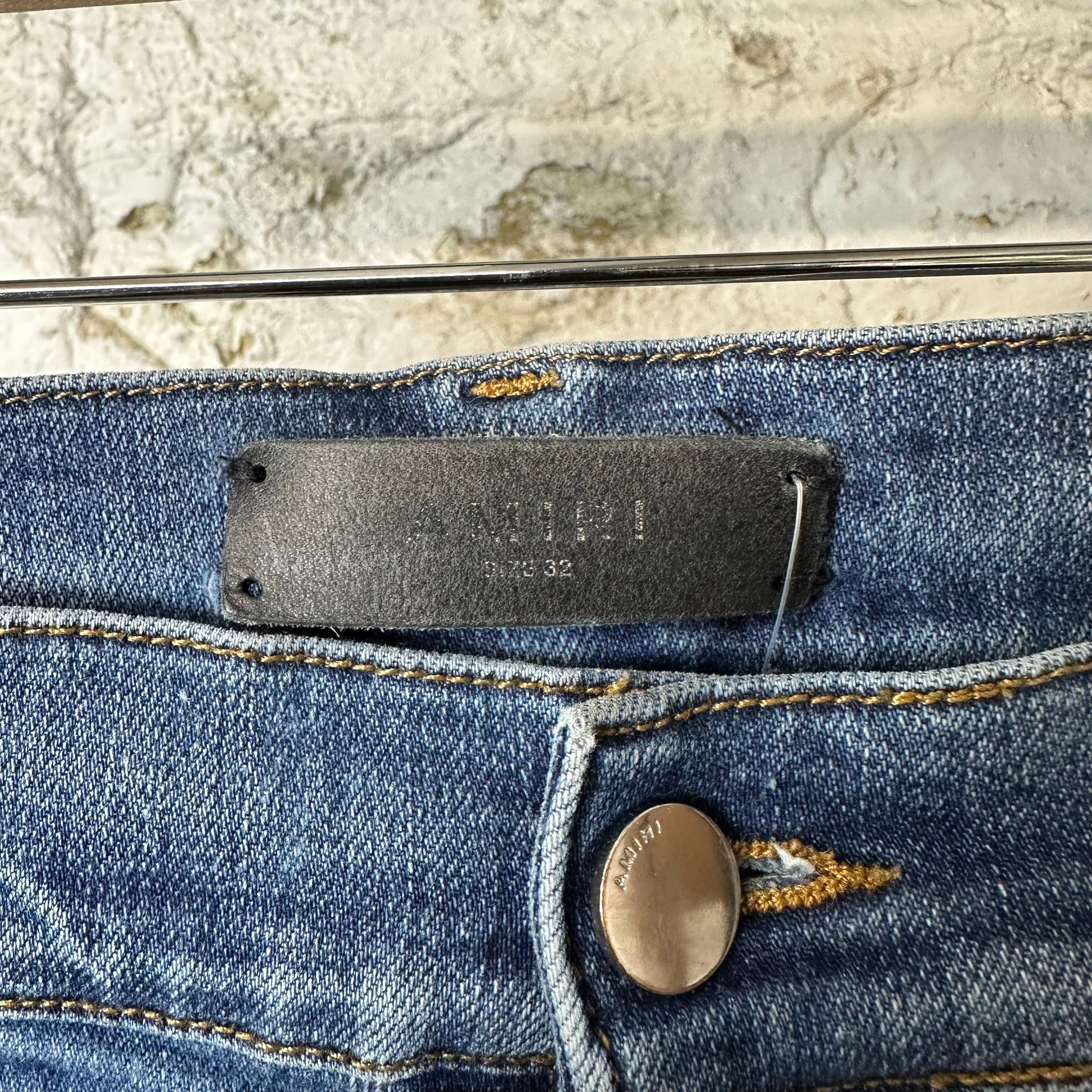 Amiri Amiri Plain Blue Denim Jeans Sz 32 Size US 32 / EU 48 - 3 Thumbnail