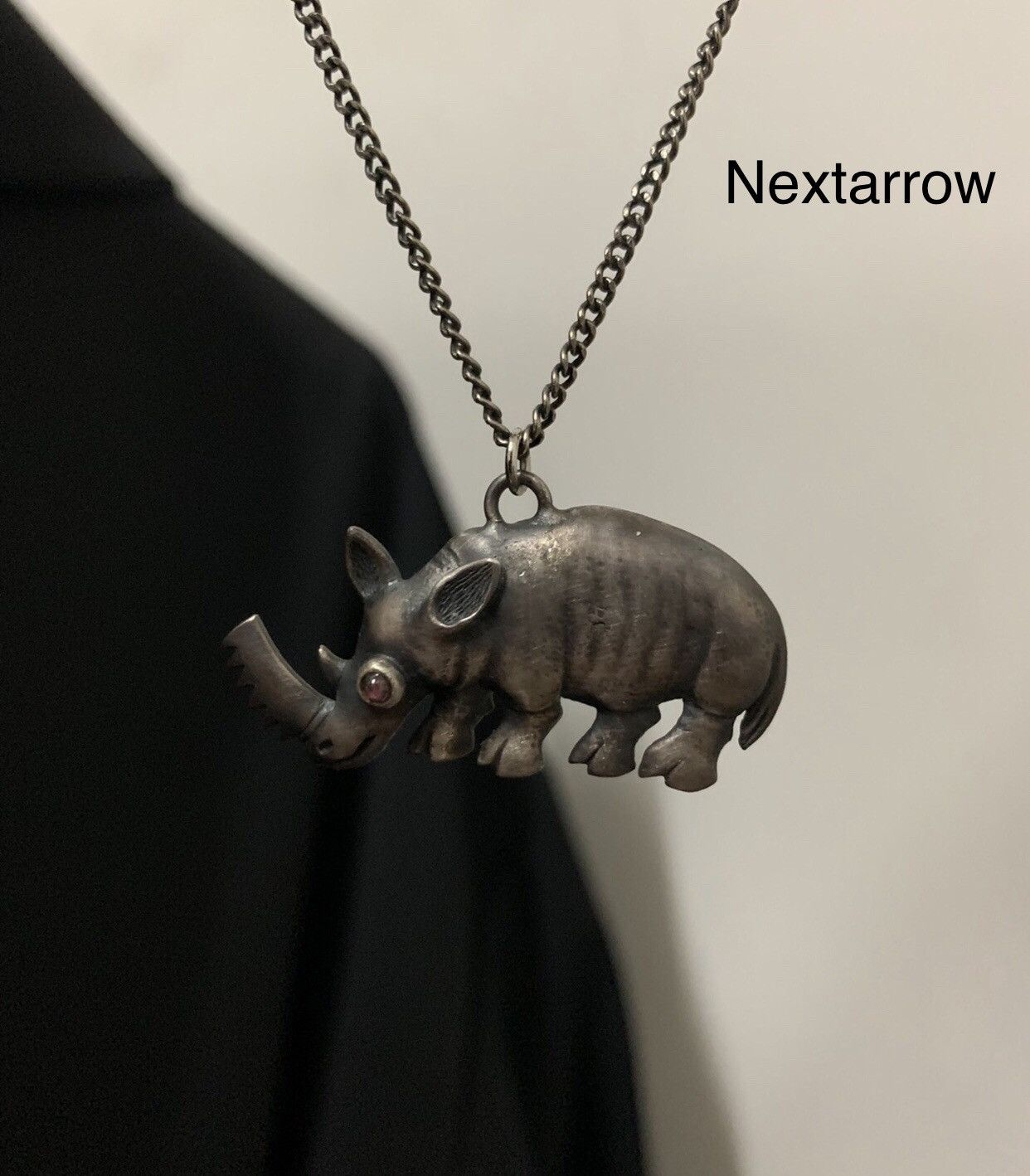 Marni MARNI has a sharp serrated rhinoceros necklace pendant Size ONE SIZE - 1 Thumbnail