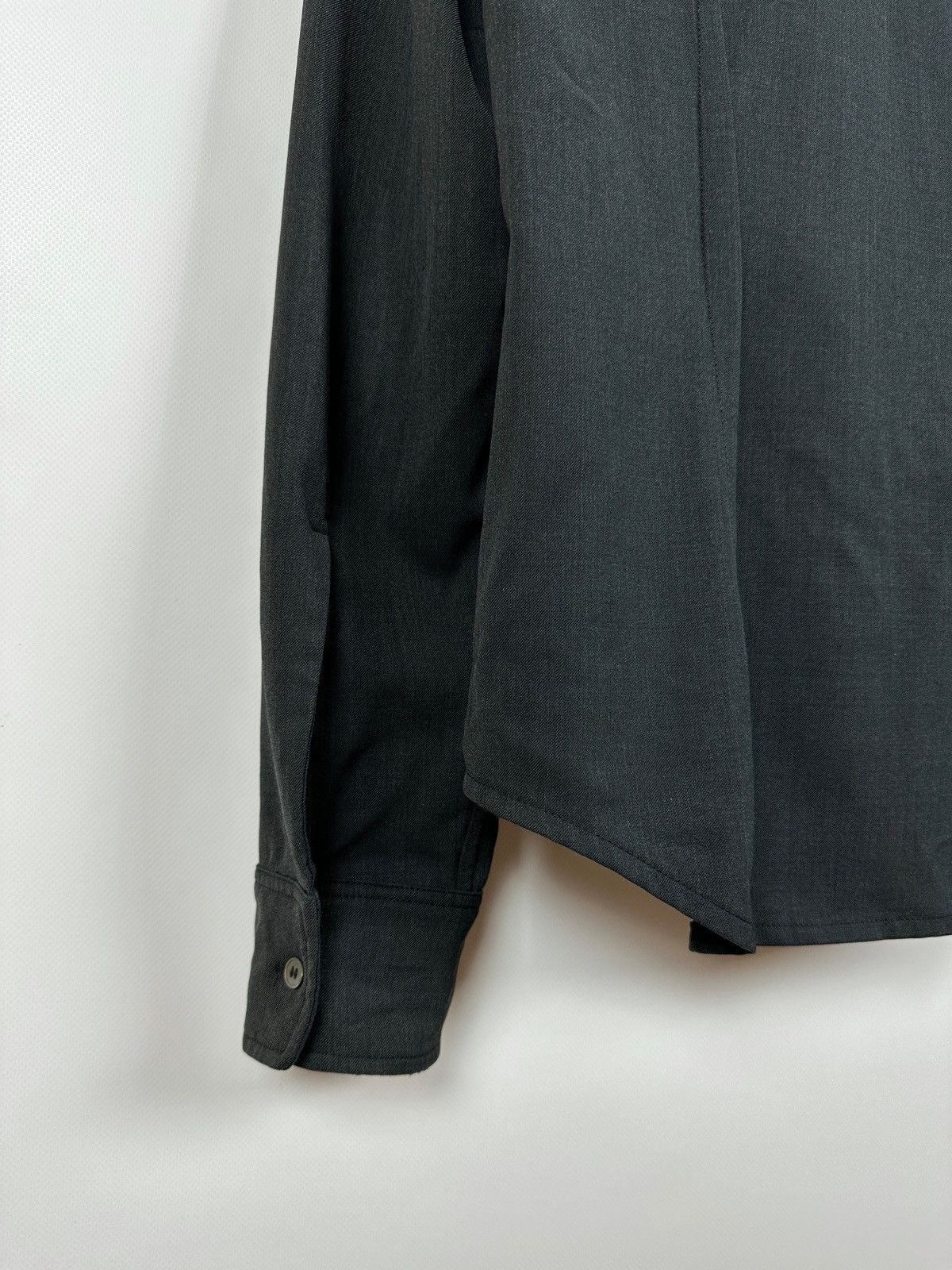 Prada Vintage Prada Technical Zip/Button Wool Shirt Size US L / EU 52-54 / 3 - 17 Thumbnail