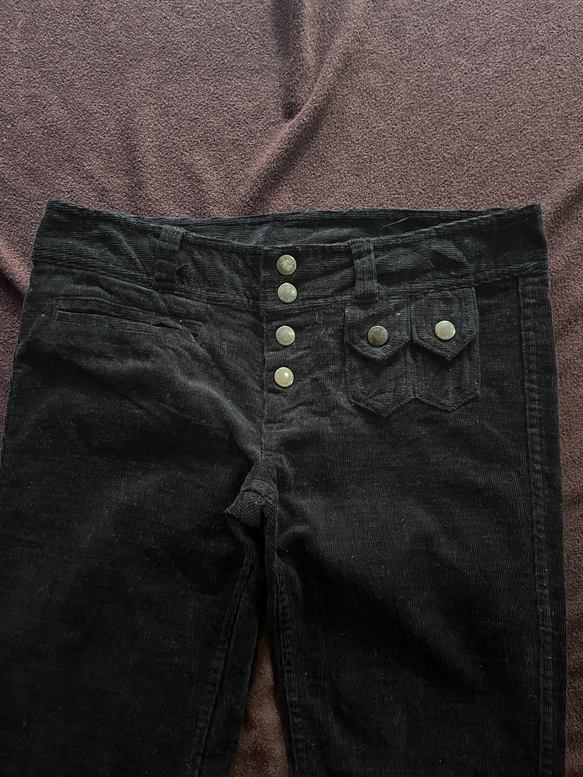 Hysteric Glamour ❤️Hysteric Glamour Black Corduroy Super Flare ❤️ Size US 29 - 5 Thumbnail