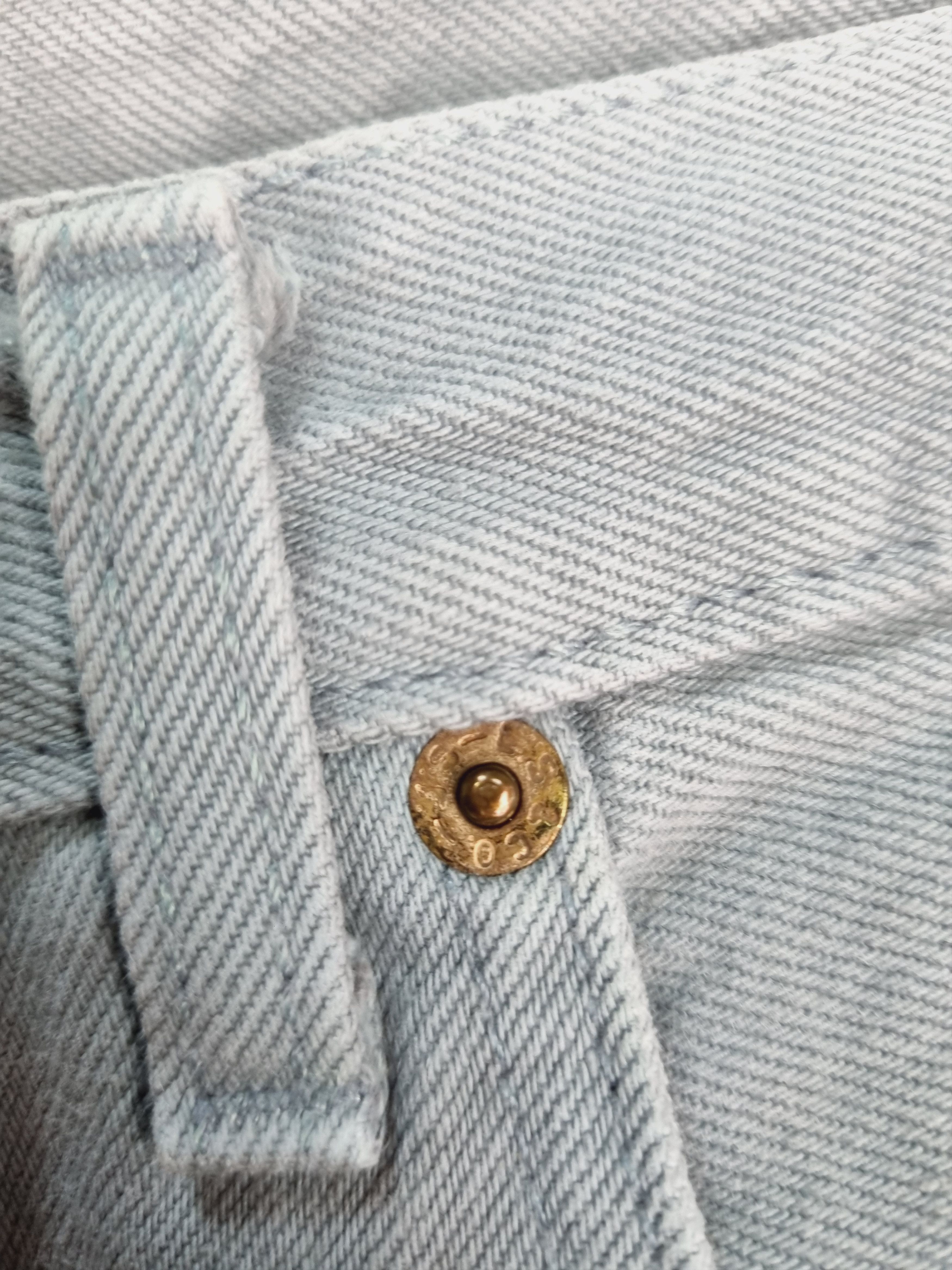 Levi's × Levi's Vintage Clothing 90s Levi's 501 Gray Denim Buttons Flies Jeans Size US 31 - 18 Thumbnail