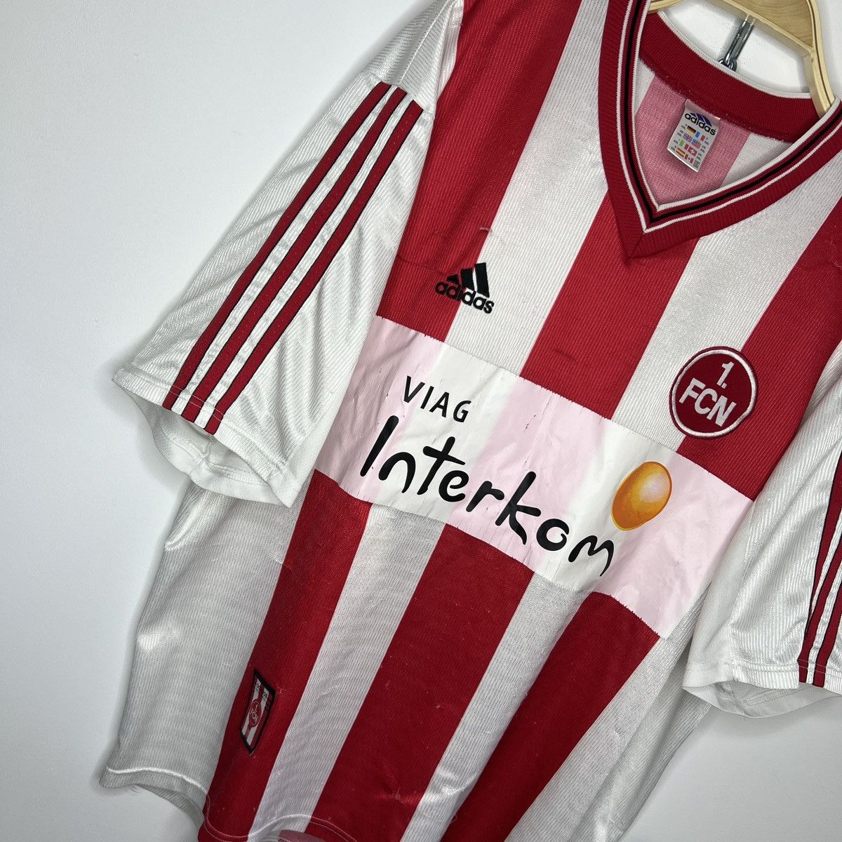 Adidas × Vintage Vintage adidas Fcn 1 nurnberg jersey kit Tshirt Tee Size US XL / EU 56 / 4 - 3 Thumbnail