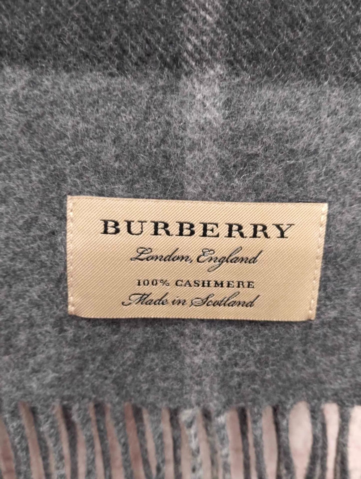 Burberry BURBERRY gray check scarf 95 New Size ONE SIZE - 4 Thumbnail