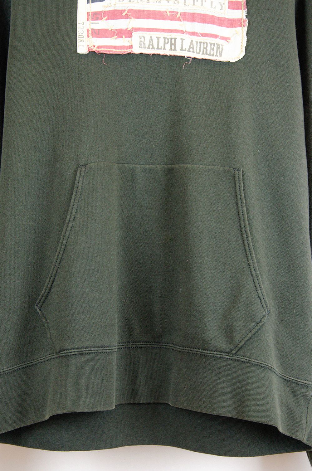 Denim & Supply Ralph Lauren Denim & Supply RL Flag Patch Hoodie – Army Green – L Size US L / EU 52-54 / 3 - 4 Thumbnail