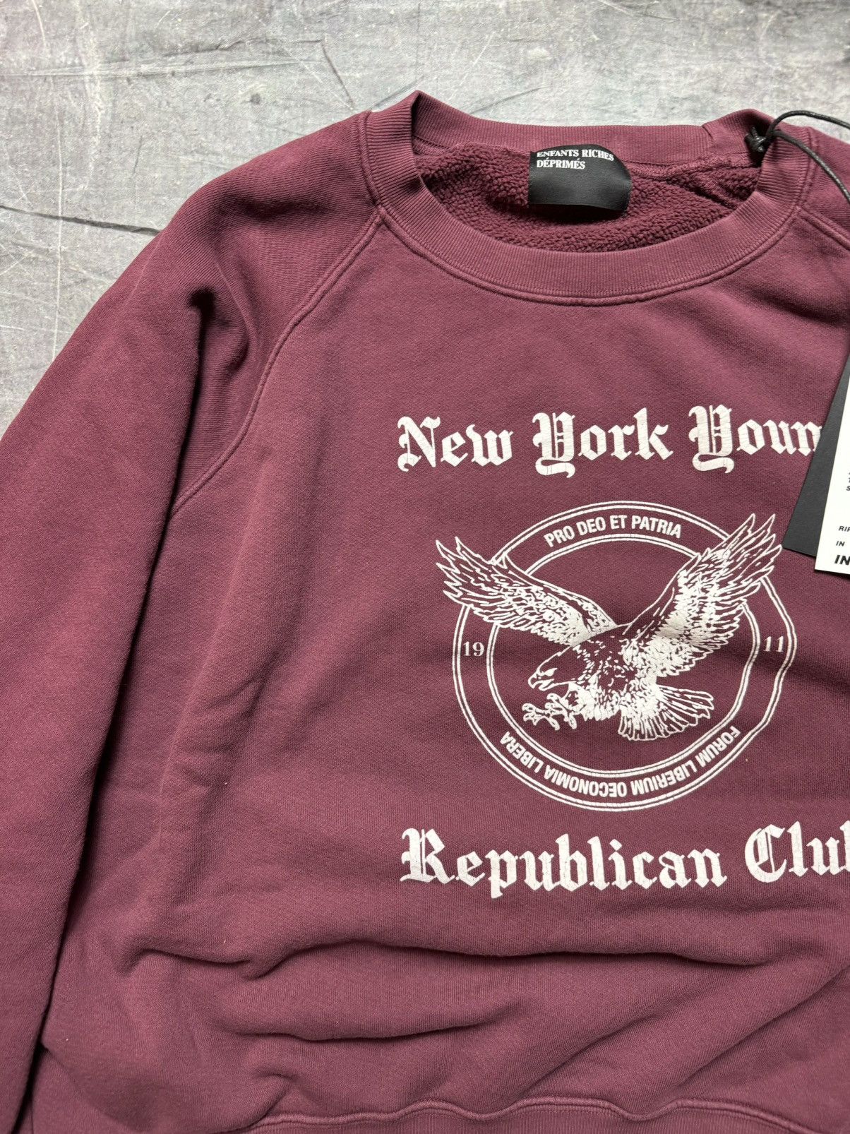 Enfants Riches Deprimes Enfants Riches Deprimes NY Young Republican Club Sweatshirt Size US XL / EU 56 / 4 - 3 Thumbnail