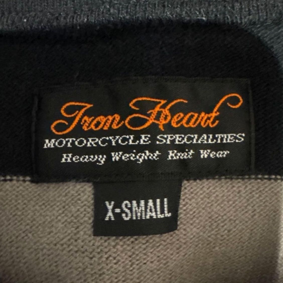 Iron Heart Iron Heart T-Shirt Men's XS Black Gray Border Stripe Cotton Size US M / EU 48-50 / 2 - 6 Thumbnail