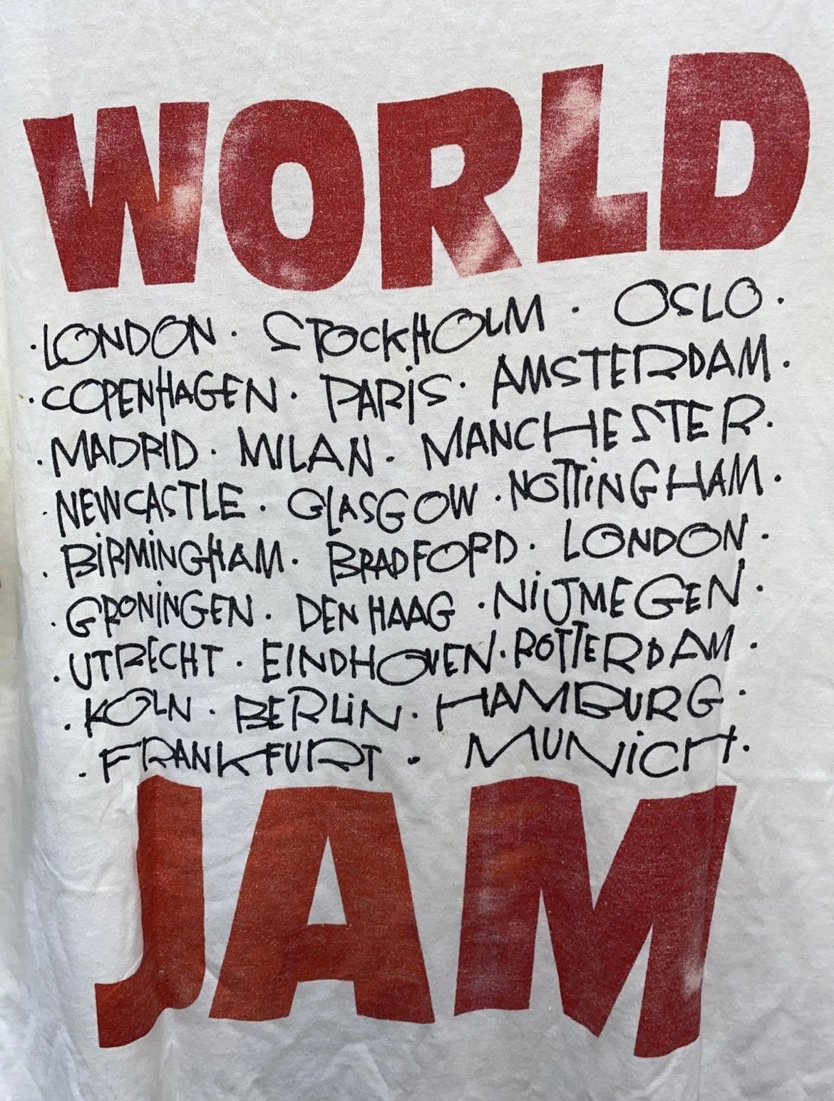 Hanes × Vintage RARE Original Vintage Pearl Jam World Jam 1991 1992 Ten Tour Size US XL / EU 56 / 4 - 7 Thumbnail